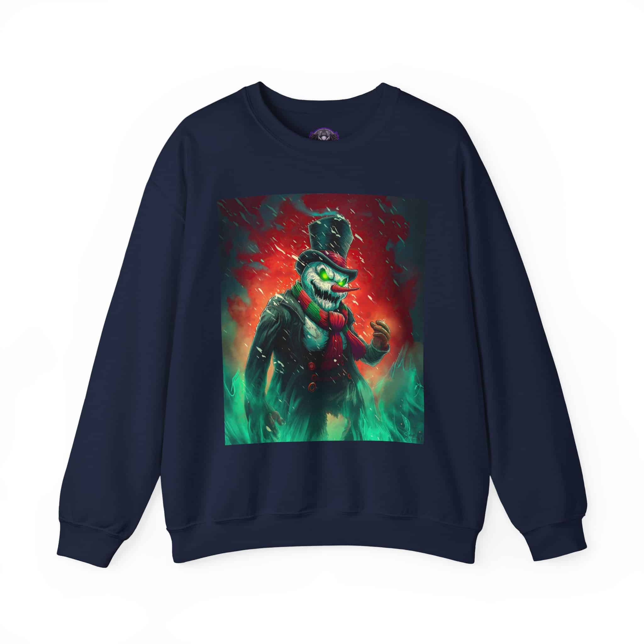 Sadistic Snowman II Unisex Heavy Blend™ Crewneck Sweatshirt Christmas - Image 37