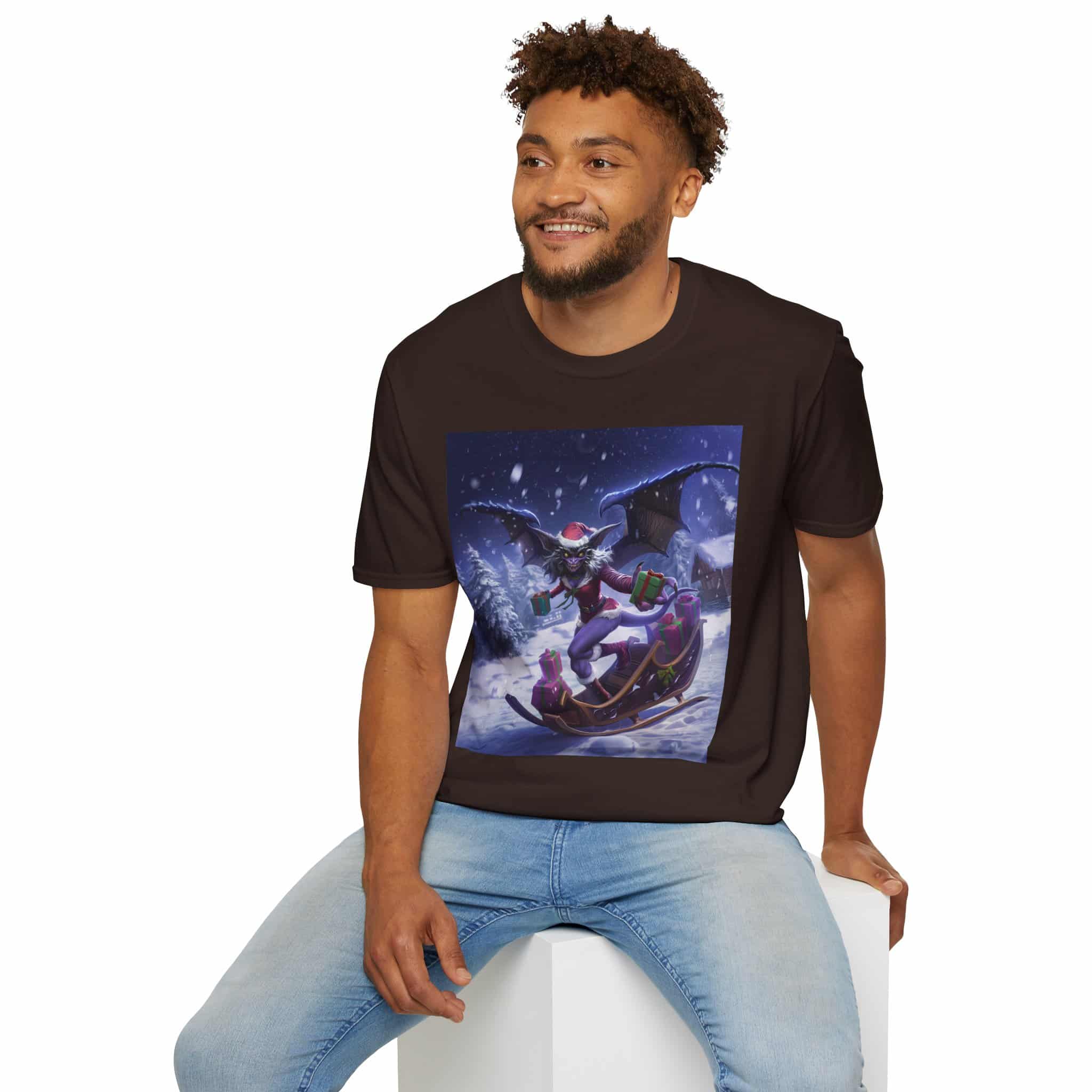Gift Giving Gremlin Elf I Unisex T-Shirt Christmas - Image 29