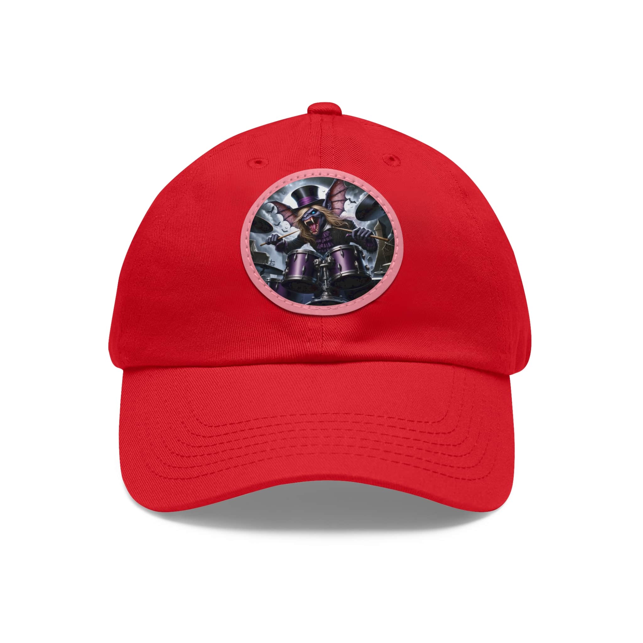 Vlad The Enforcer Bat Drummer #VTE001 Artistic Round Leather Patch Dad Hat - Stylish Casual Cap - Image 51