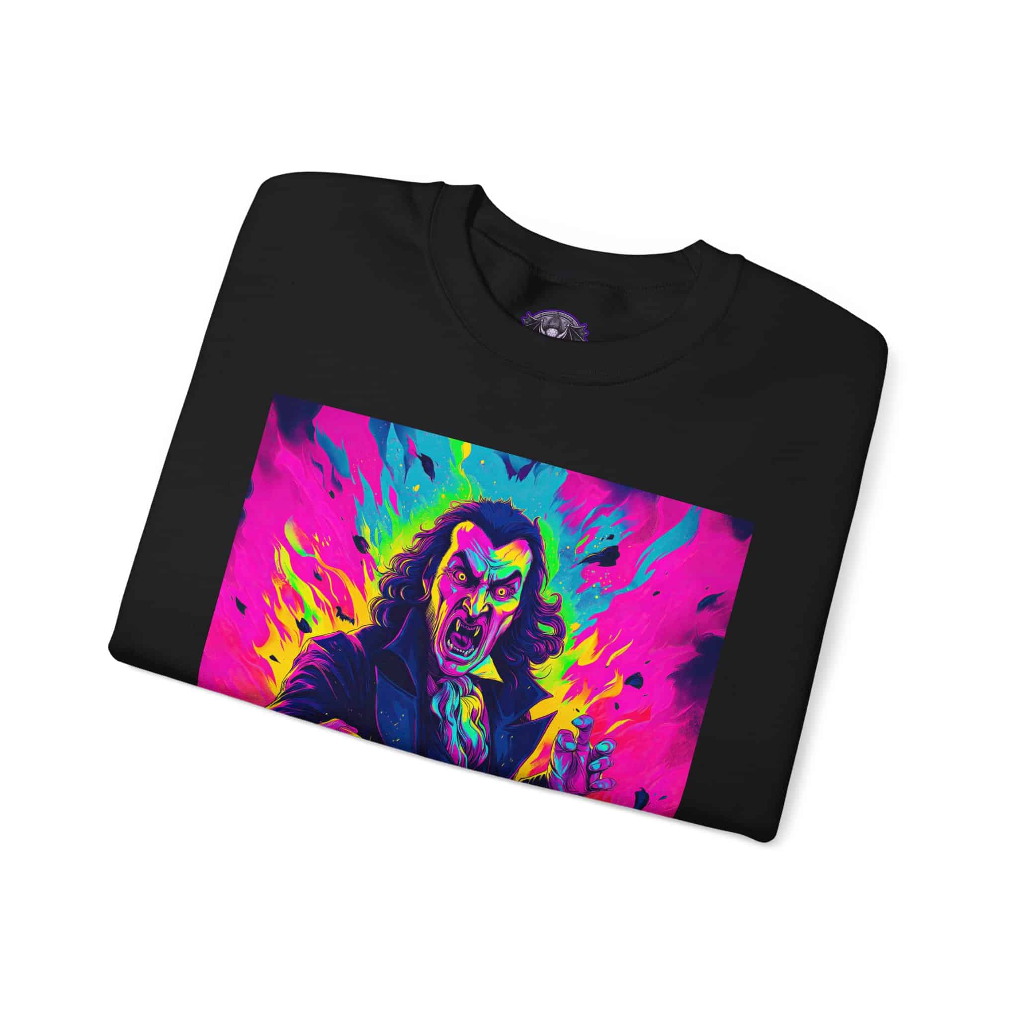 Dracula II Pop 60’s Art Style Unisex Heavy Blend™ Crewneck Sweatshirt - Image 3
