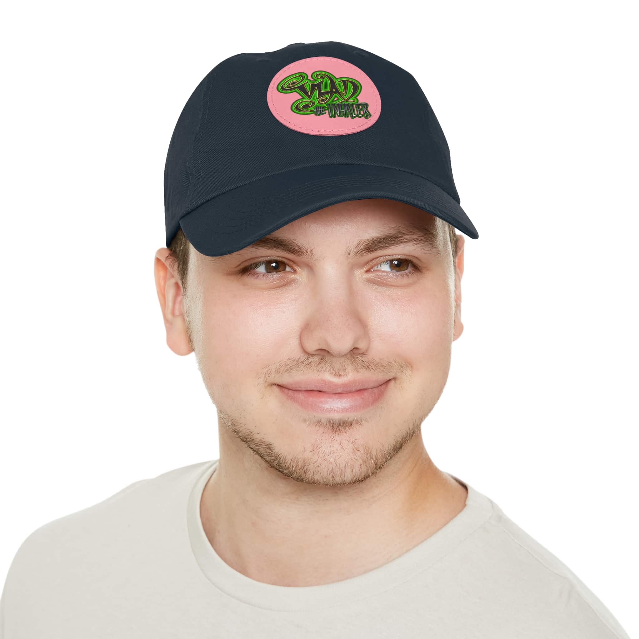 Vlad The Inhaler Band Artistic Round Leather Patch Dad Hat - Stylish Casual Cap - Image 90