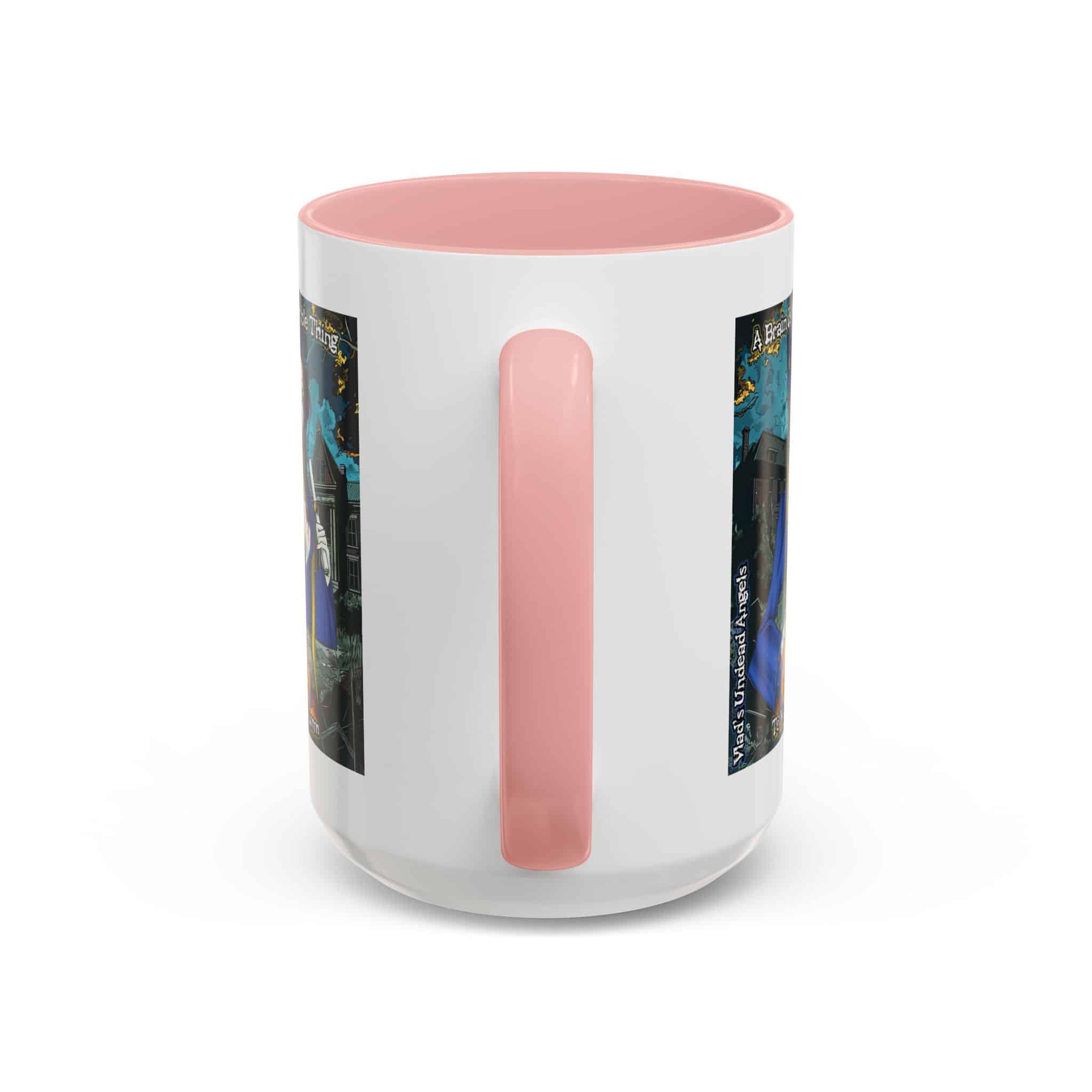 Tiffany Undead Angel Zombie Graduate – Classic Art V2 w/Text Accent Coffee Mug (11, 15oz) - Image 32