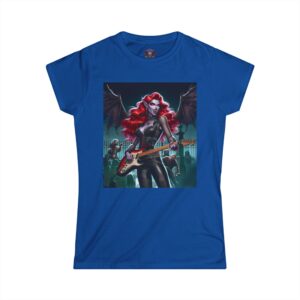 Monster Mosh Undead Angels Vampire Guitarist MM-D-UA-C02 Women's Softstyle Tee