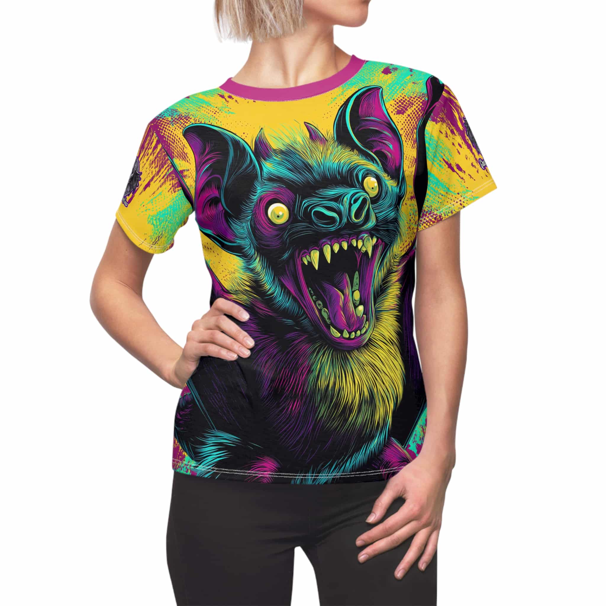 Vampire Bat Pop Art Style 60's Women's Tee (AOP)