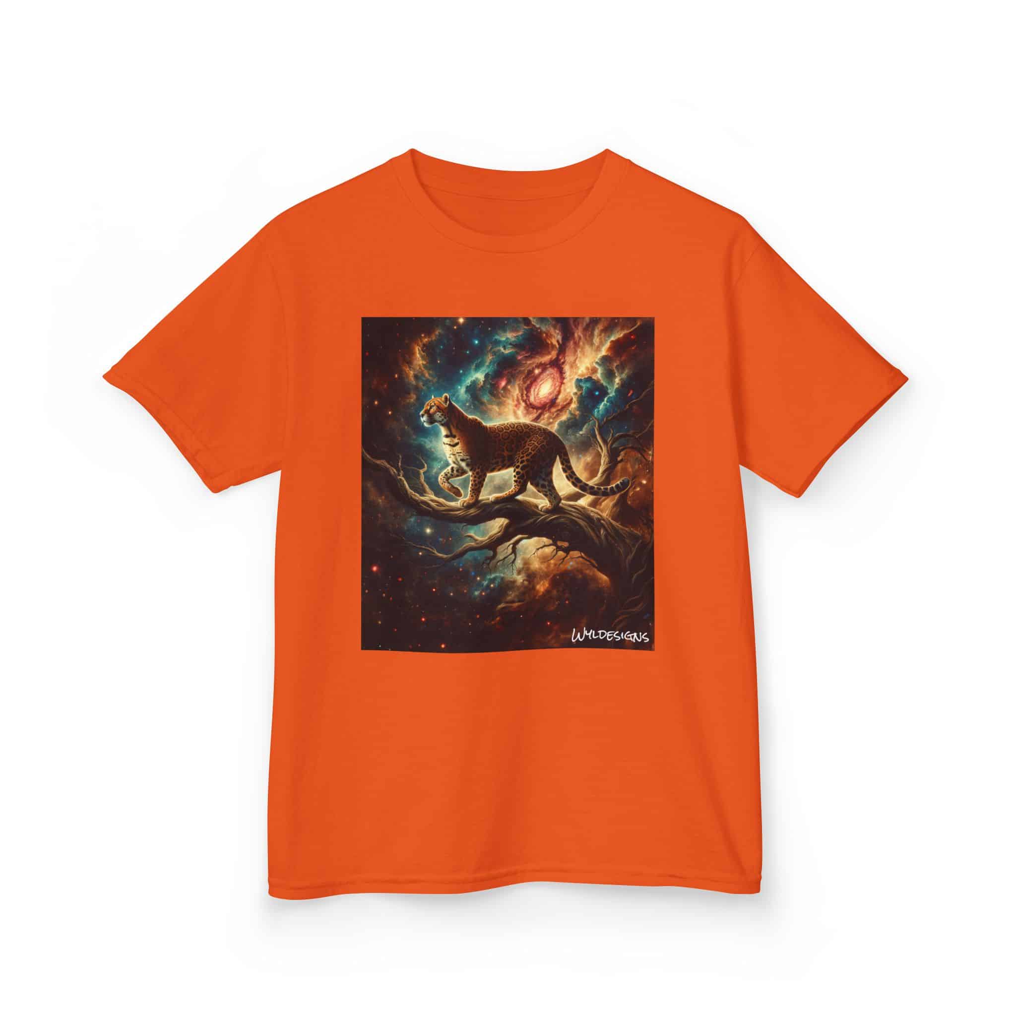 Cosmic Leopard WD-D011 By Wyldesigns Kids Heavy Cotton™ Tee - Image 7