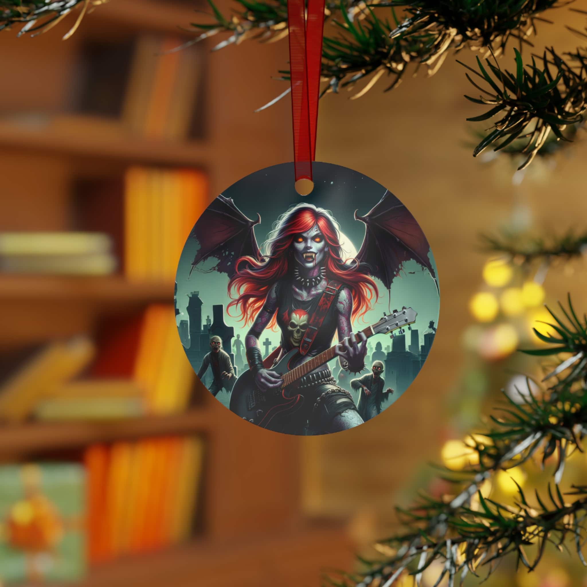 Monster Mosh Undead Angels Guitarist #MM-D-UA-C01 Metal Ornaments - Image 4