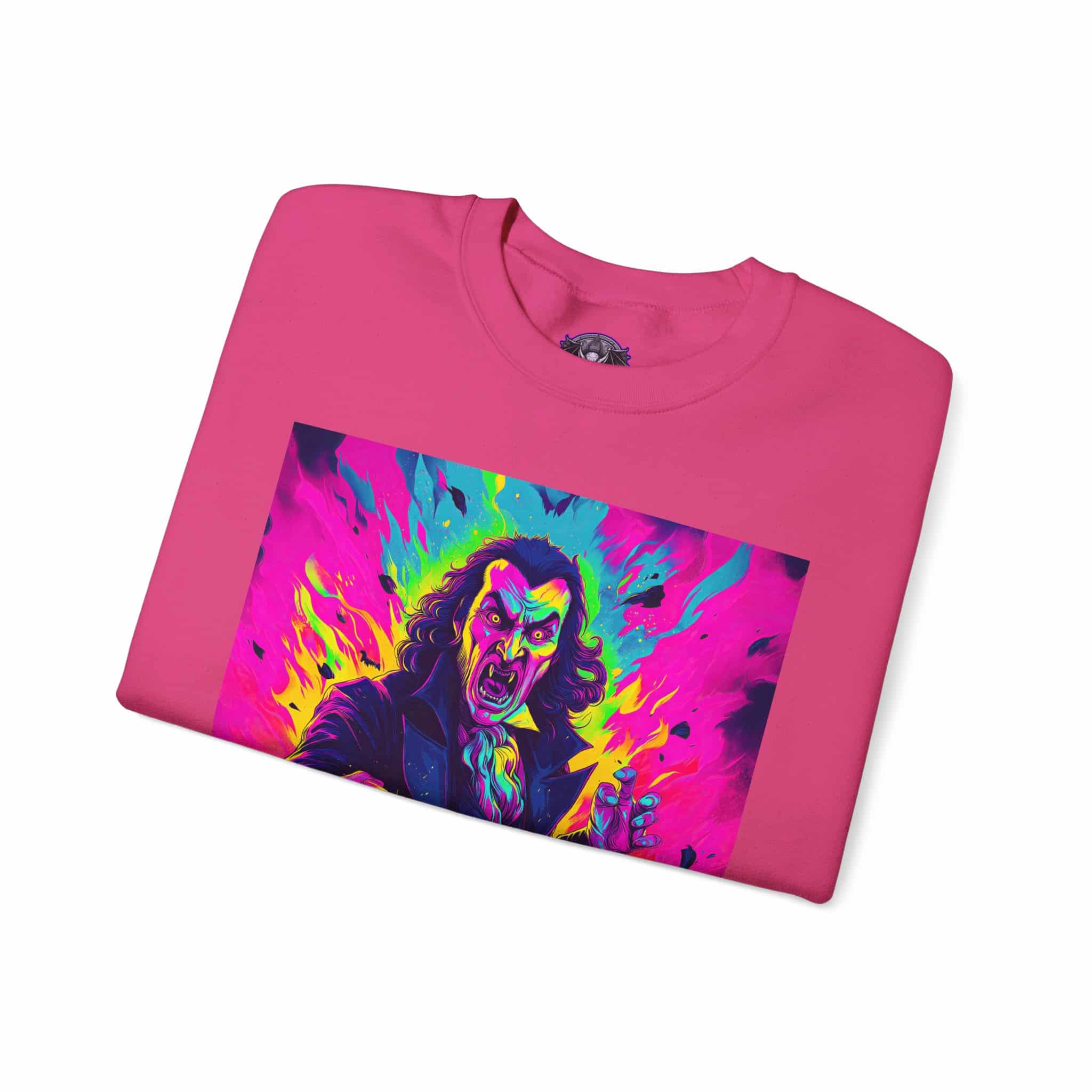 Dracula II Pop 60’s Art Style Unisex Heavy Blend™ Crewneck Sweatshirt - Image 55