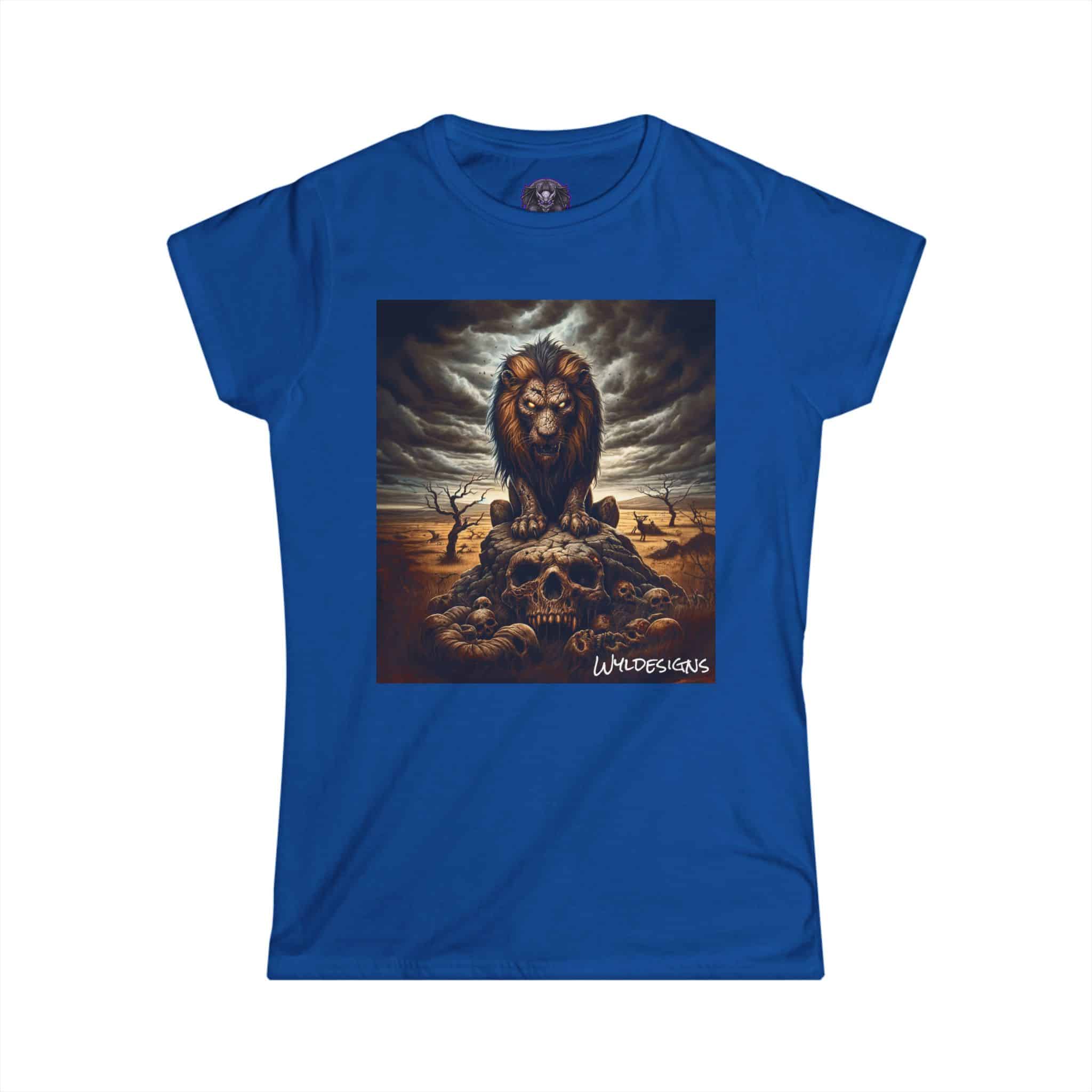 Undead Lion WD-D015 By Wyldesigns Women's Softstyle Tee - Image 25