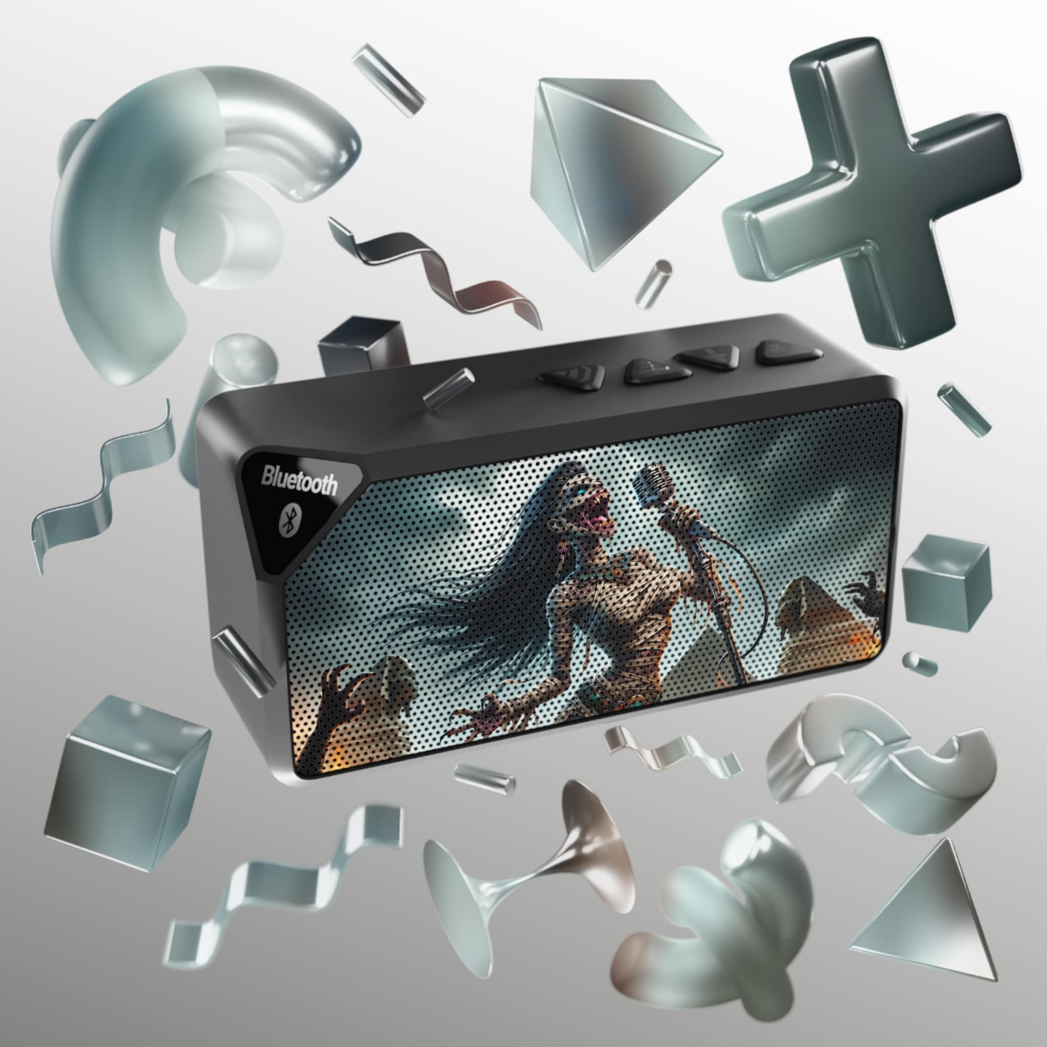 Monster Mosh 2024 Tour Mummy Goddess Singer MM-D-MG01 Jabba Bluetooth Speaker with Unique Artwork - Perfect for Fans and Music Lovers - Image 4
