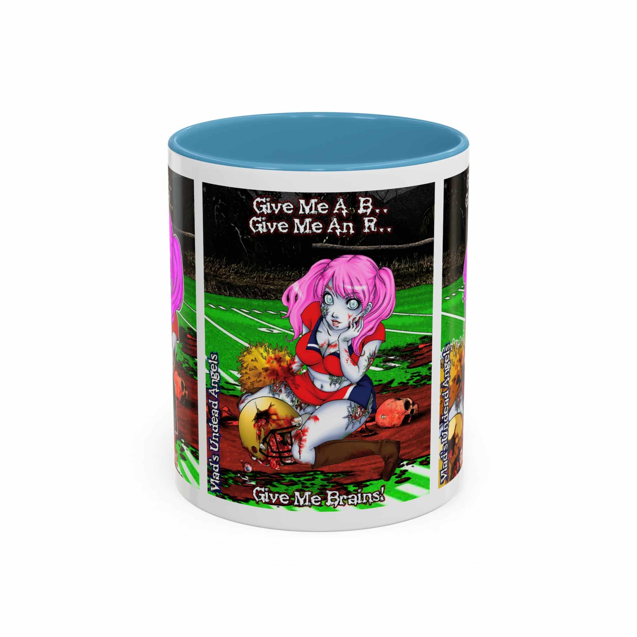 Buffy Undead Angel Zombie Cheerleader C1 PH – Classic Art w/Text Accent Coffee Mug (11, 15oz) - Image 17