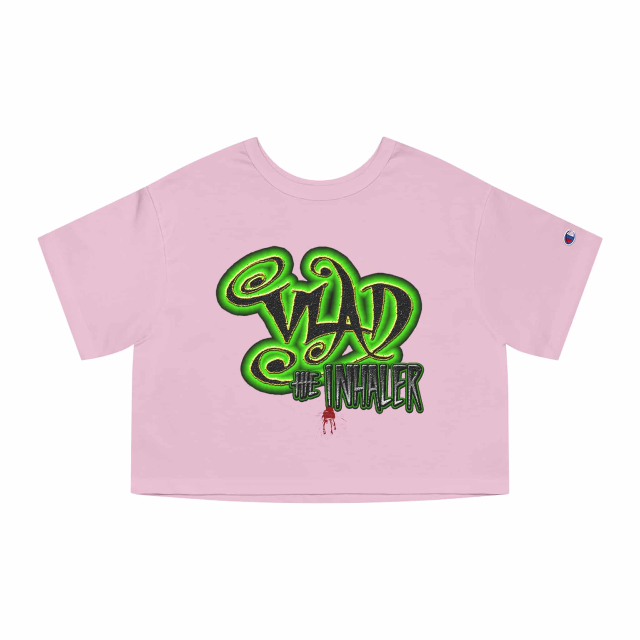 Vlad The Inhaler Logo Champion Women's Heritage Cropped T-Shirt - Image 2