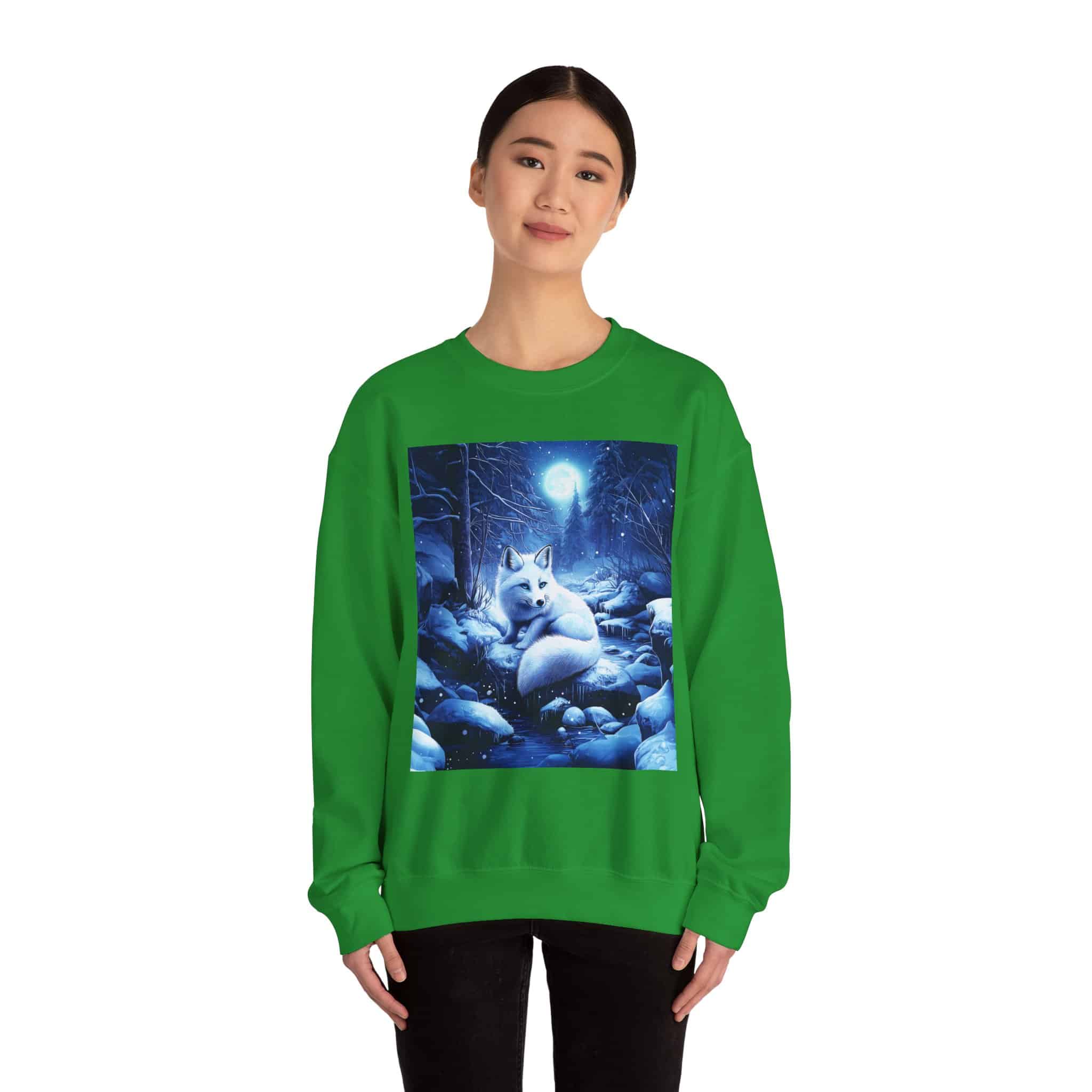 Arctic Fox by Wyldesigns Unisex Heavy Blend™ Crewneck Sweatshirt - Image 16