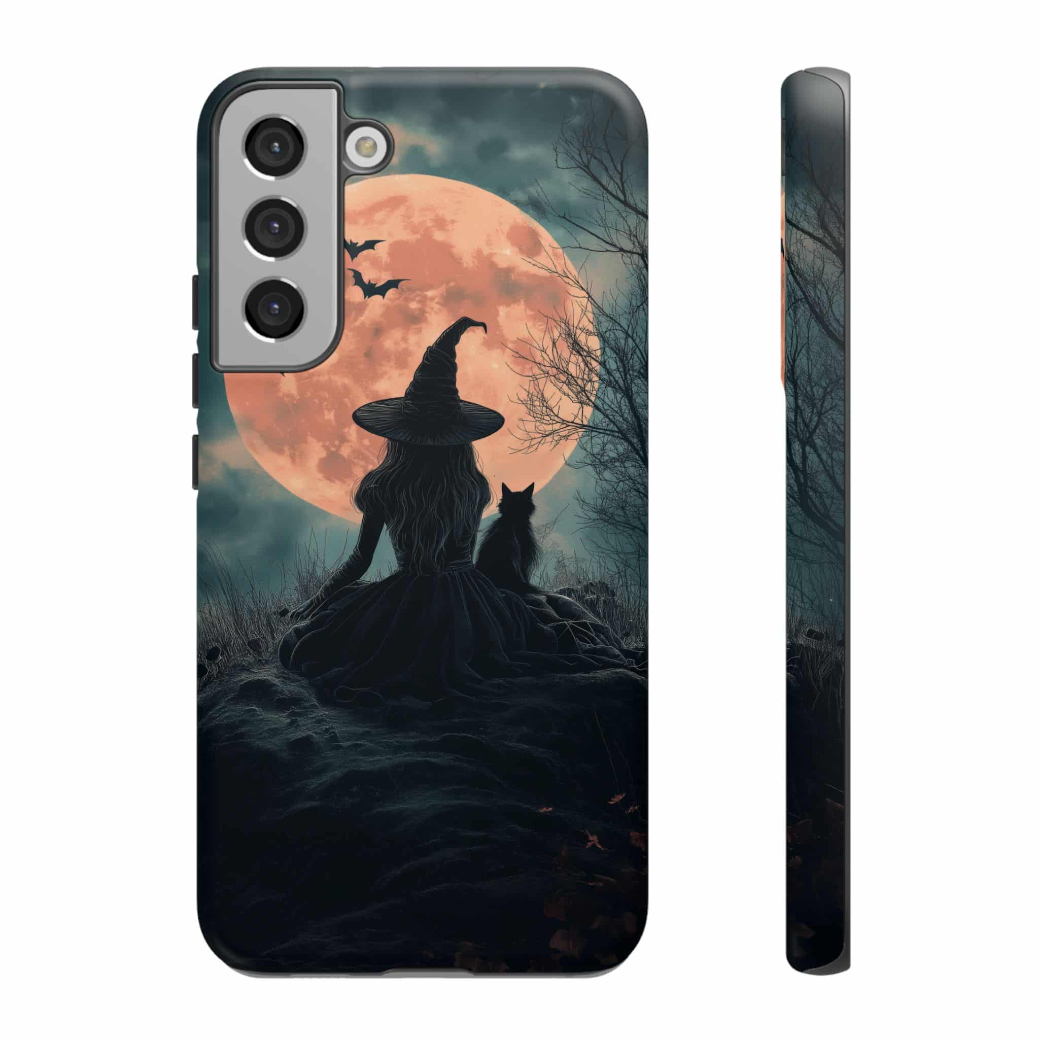 Witch With Black Cat By Moonlight #MJ-W004 Samsung S21, S22, S23, S24 Plus & Ultra Tough Cases - Image 15
