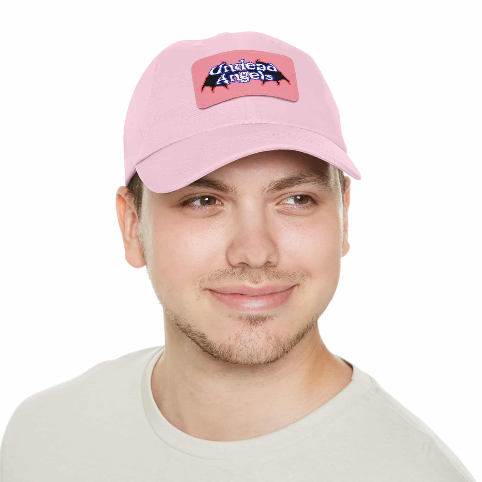 Undead Angels Logo Leather Patch Dad Hat - Casual Style for Music Lovers - Image 70