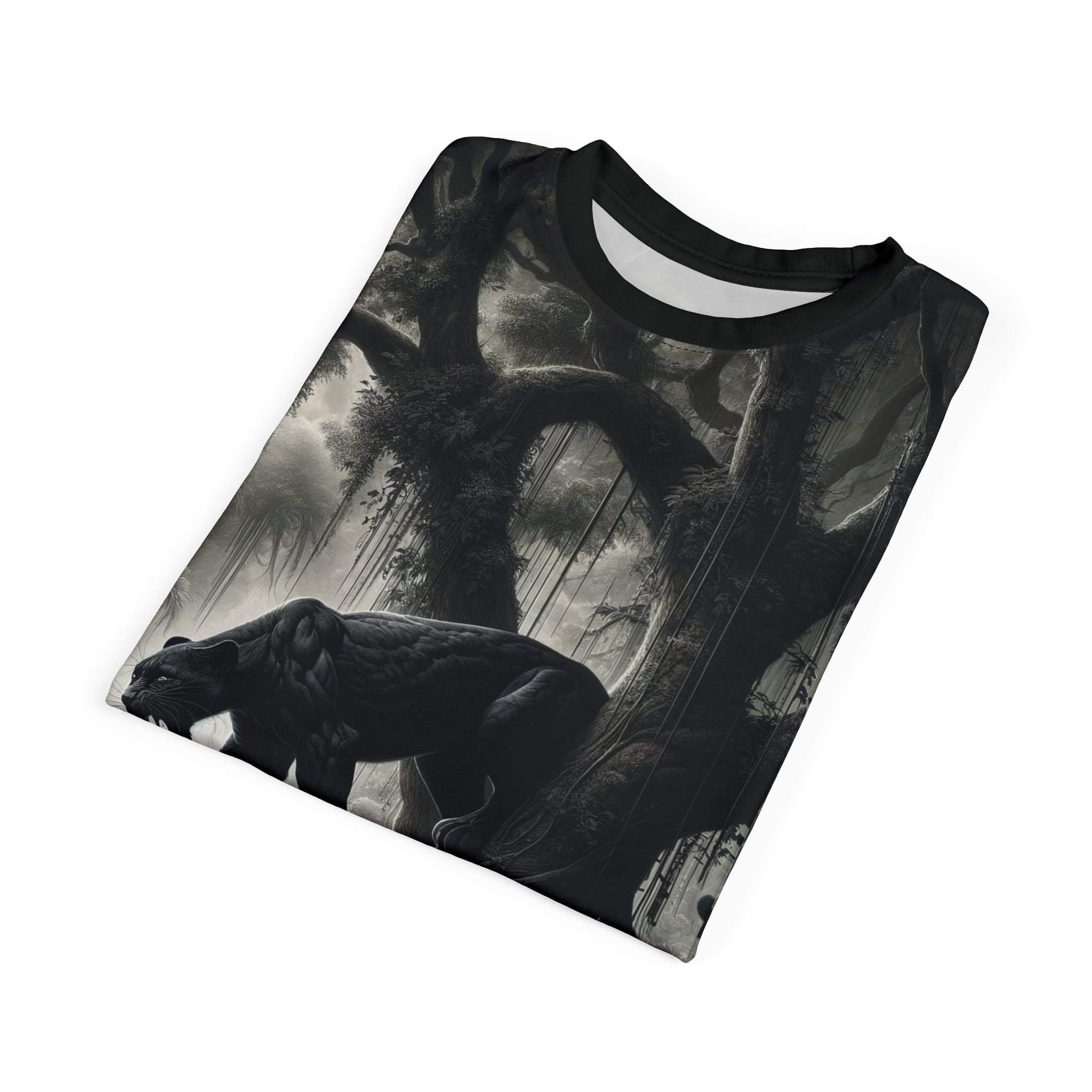 Black Panther WD-D003 By Wyldesigns Unisex Cut & Sew Tee (AOP) - Image 14