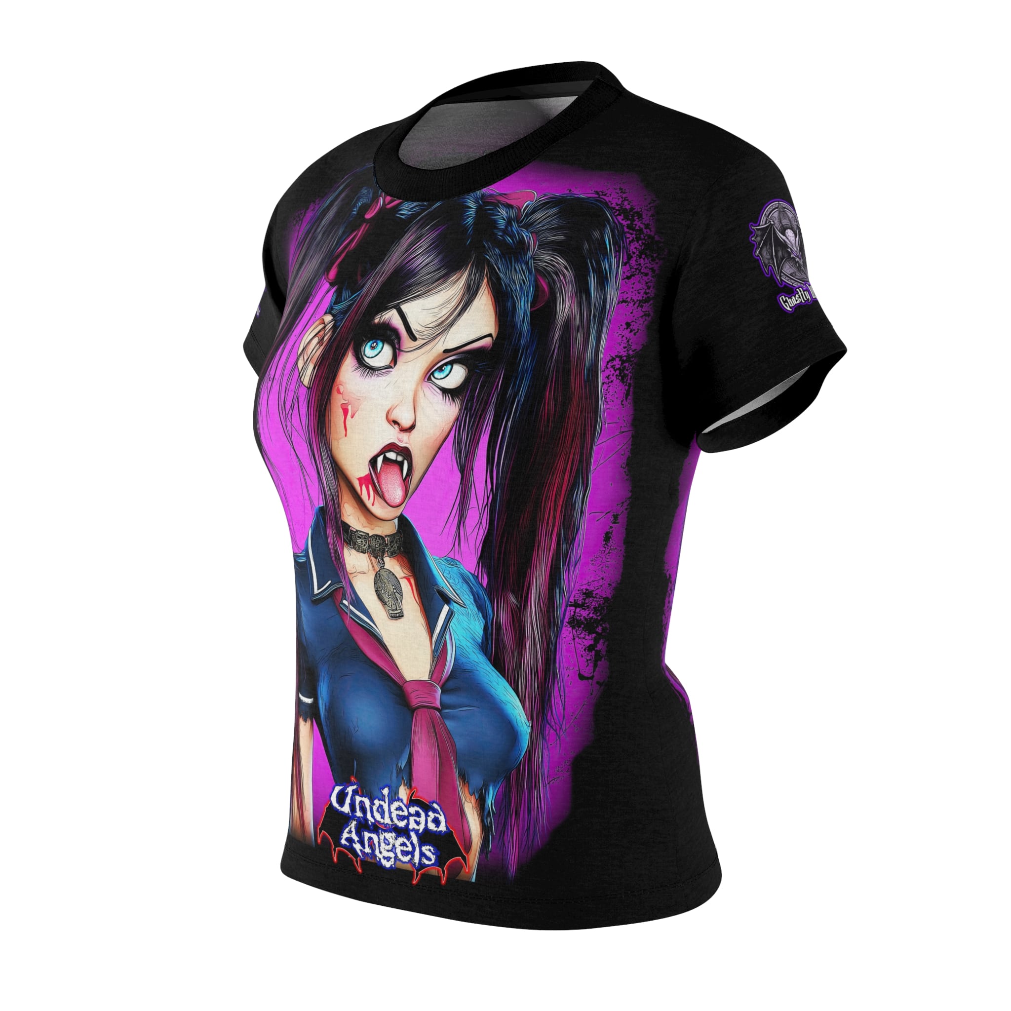 Undead Angels Schoolgirl Rachel Women's Tee (AOP) - Image 3