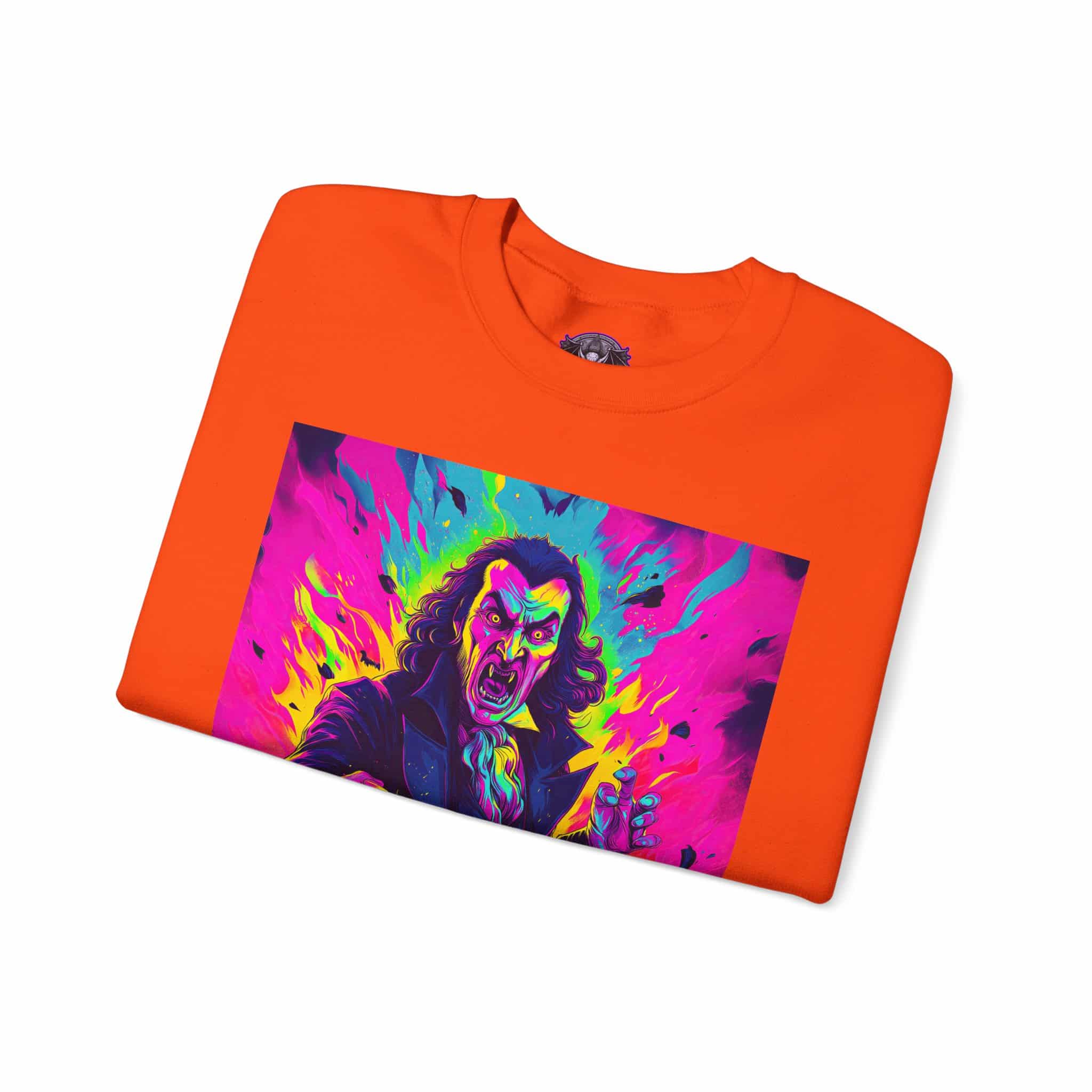 Dracula II Pop 60’s Art Style Unisex Heavy Blend™ Crewneck Sweatshirt - Image 11