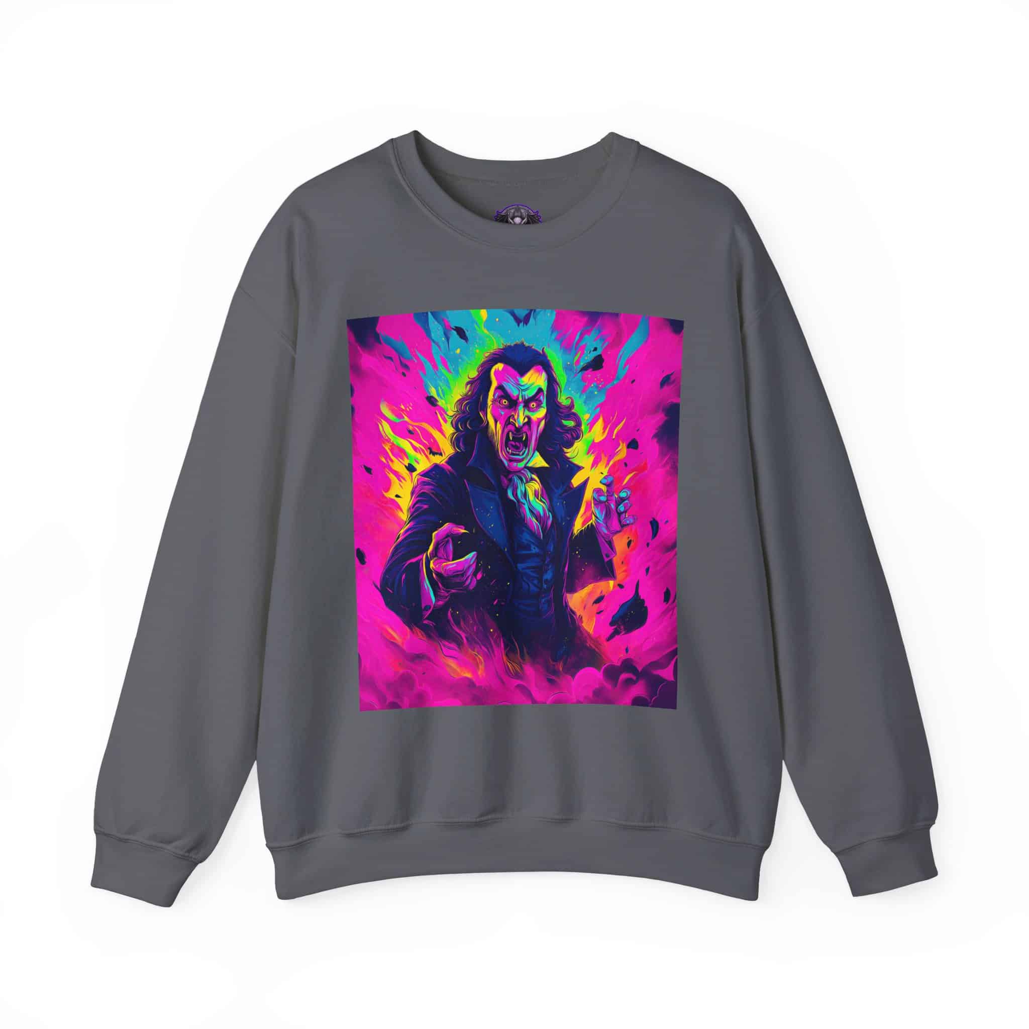 Dracula II Pop 60’s Art Style Unisex Heavy Blend™ Crewneck Sweatshirt - Image 37