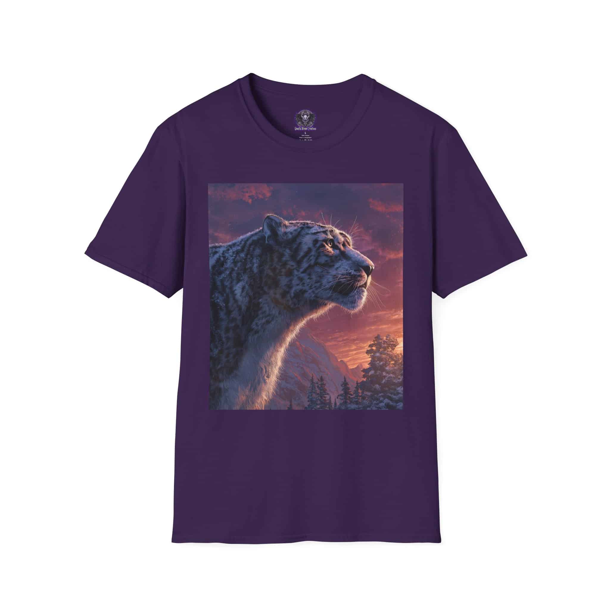 Snow Leopard IV Profile By Wyldesigns Unisex T-Shirt - Image 41
