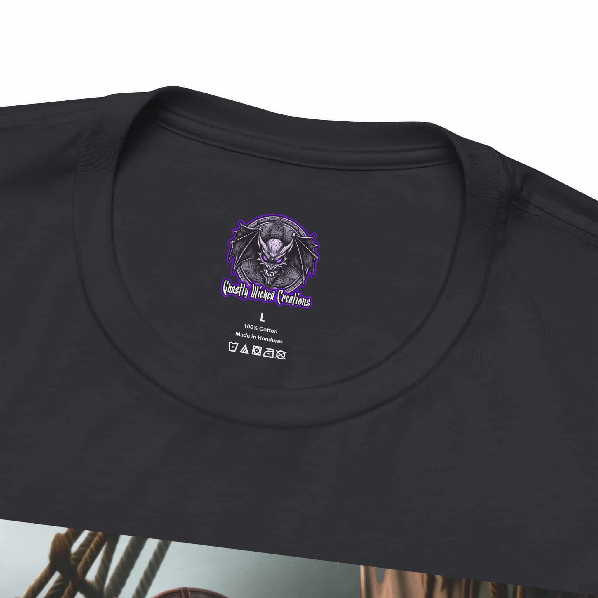 Arm The Animals: Pirate Gator Girl #AA-D-G001 Unisex Jersey Short Sleeve Tee - Image 10