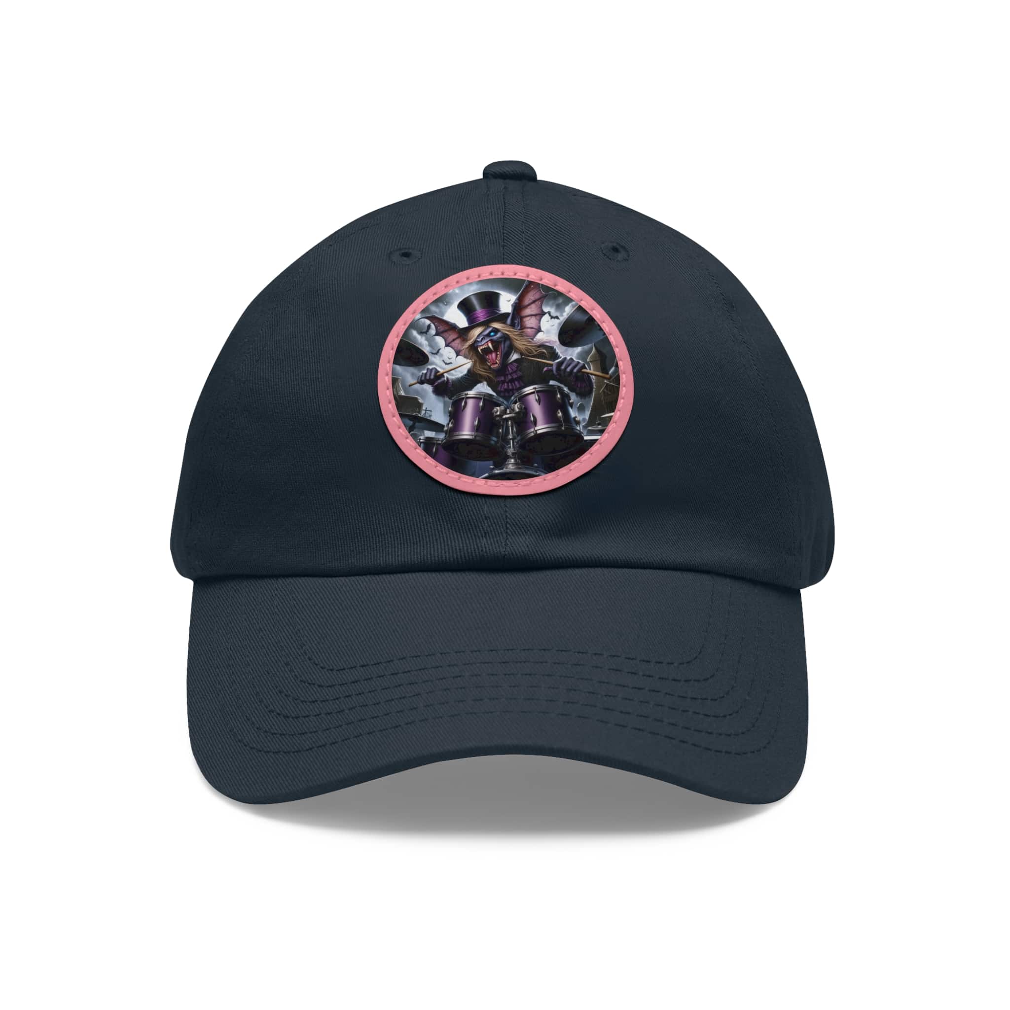 Vlad The Enforcer Bat Drummer #VTE001 Artistic Round Leather Patch Dad Hat - Stylish Casual Cap - Image 86