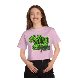 Vlad The Inhaler Logo Champion Women's Heritage Cropped T-Shirt
