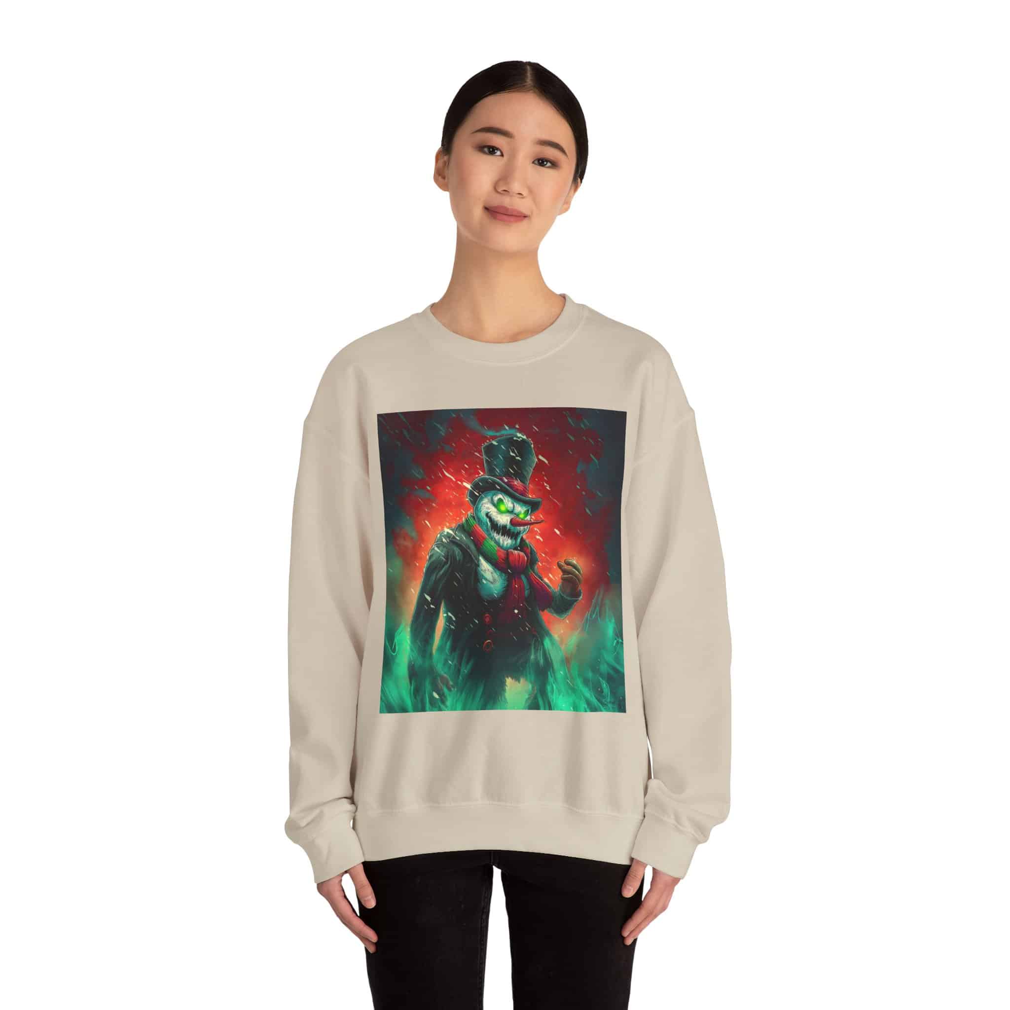Sadistic Snowman II Unisex Heavy Blend™ Crewneck Sweatshirt Christmas - Image 20