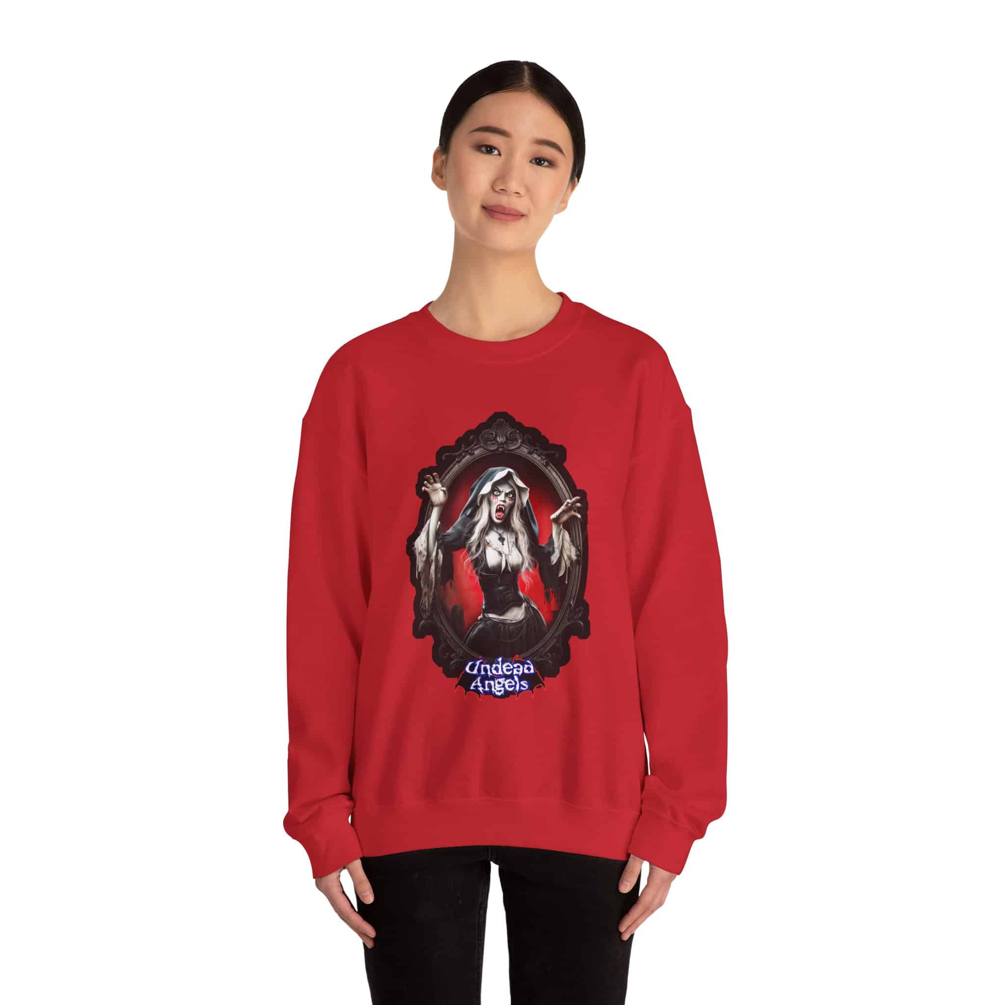 Undead Angels Vampire Pilgrim Chastity Unisex Heavy Blend™ Crewneck Sweatshirt - Image 30