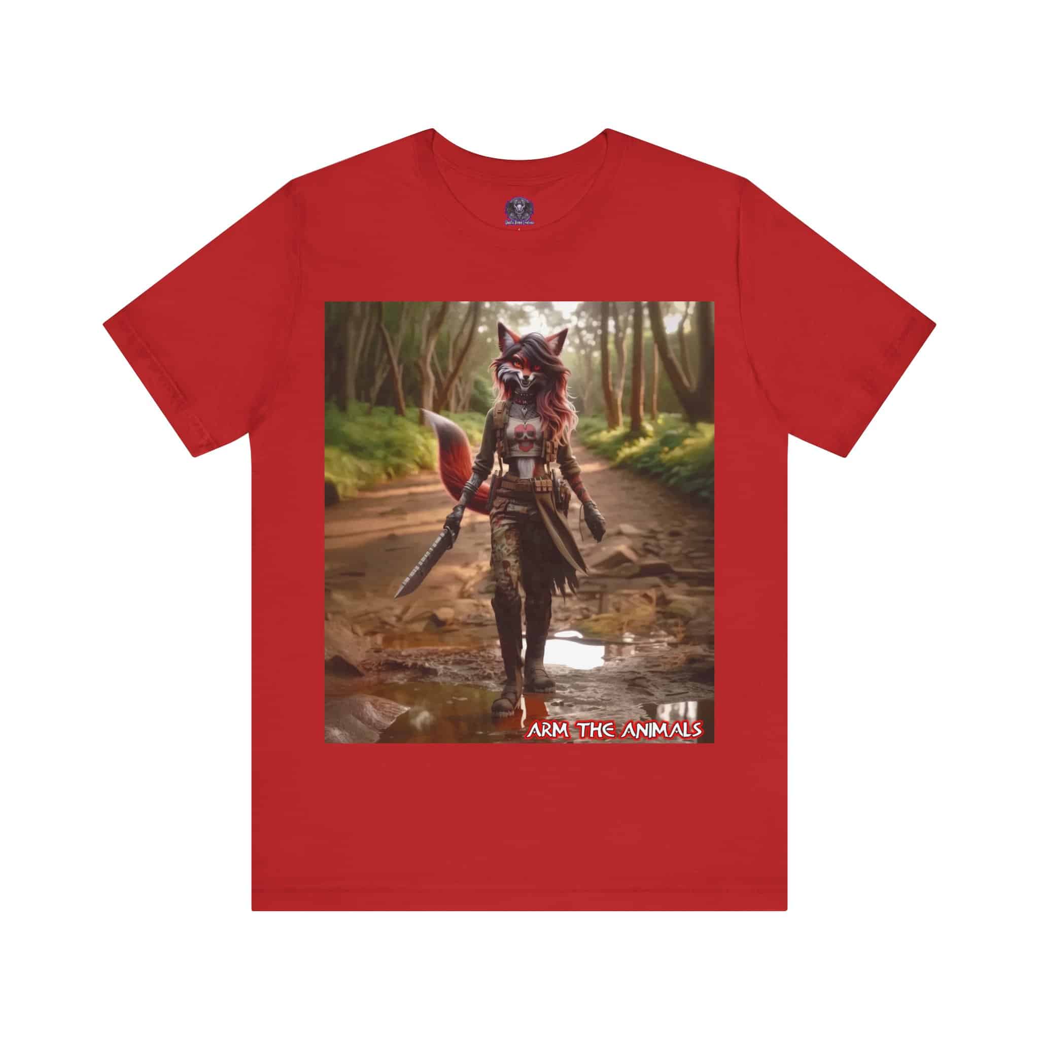 Arm The Animals: Hunter Fox #AA-D-Fo001 Unisex Jersey Short Sleeve Tee - Image 31