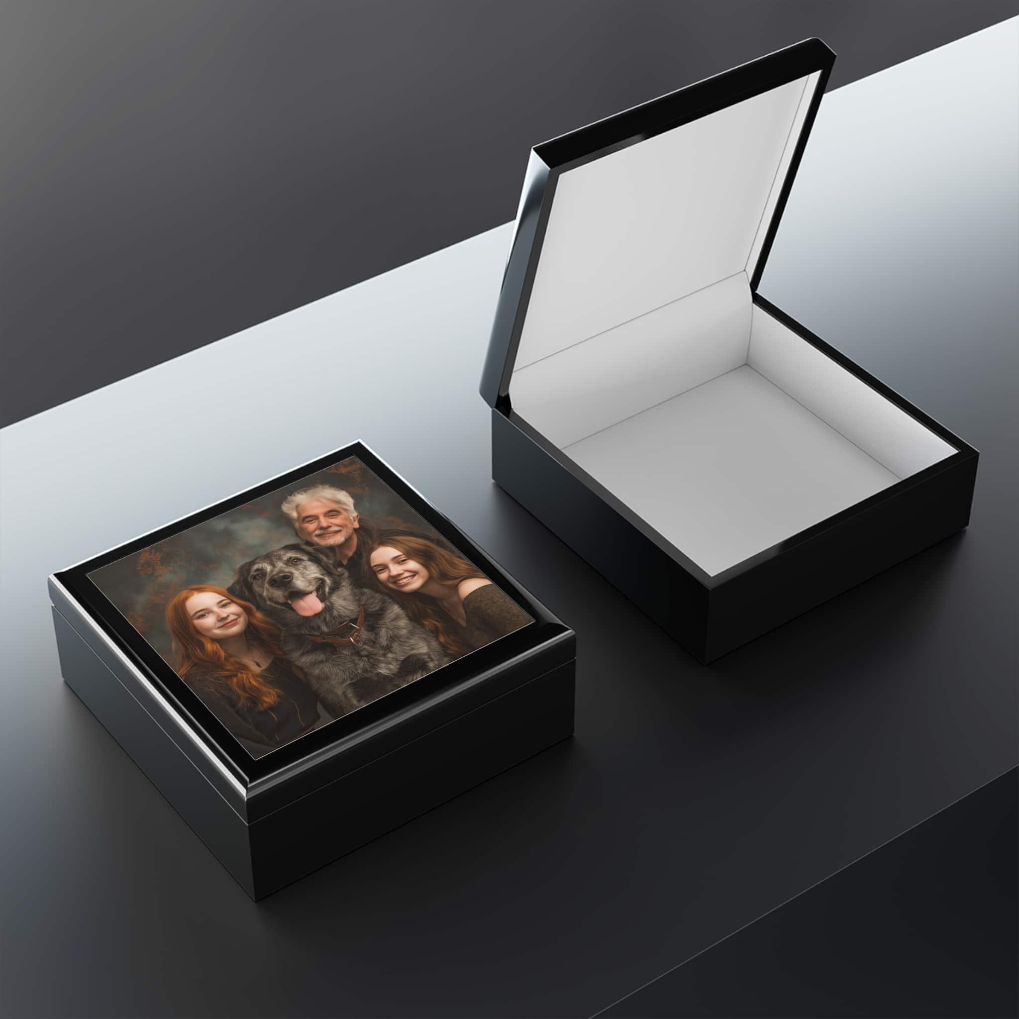 Personalized Family Photo Jewelry Box - Image 3