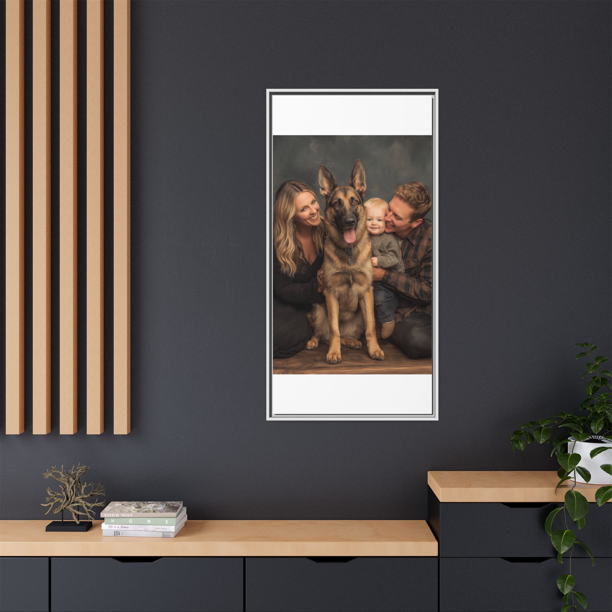 Personalized Framed Family Canvas Wall Art Vertical Multiple Sizes Available - Image 216
