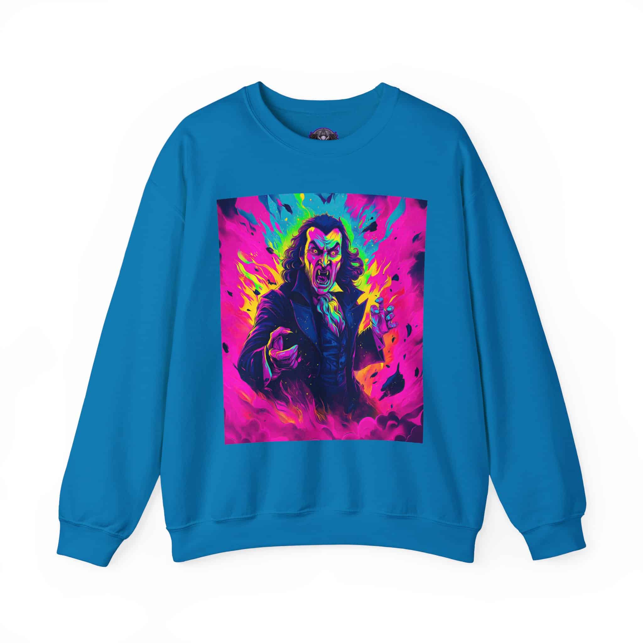 Dracula II Pop 60’s Art Style Unisex Heavy Blend™ Crewneck Sweatshirt - Image 33