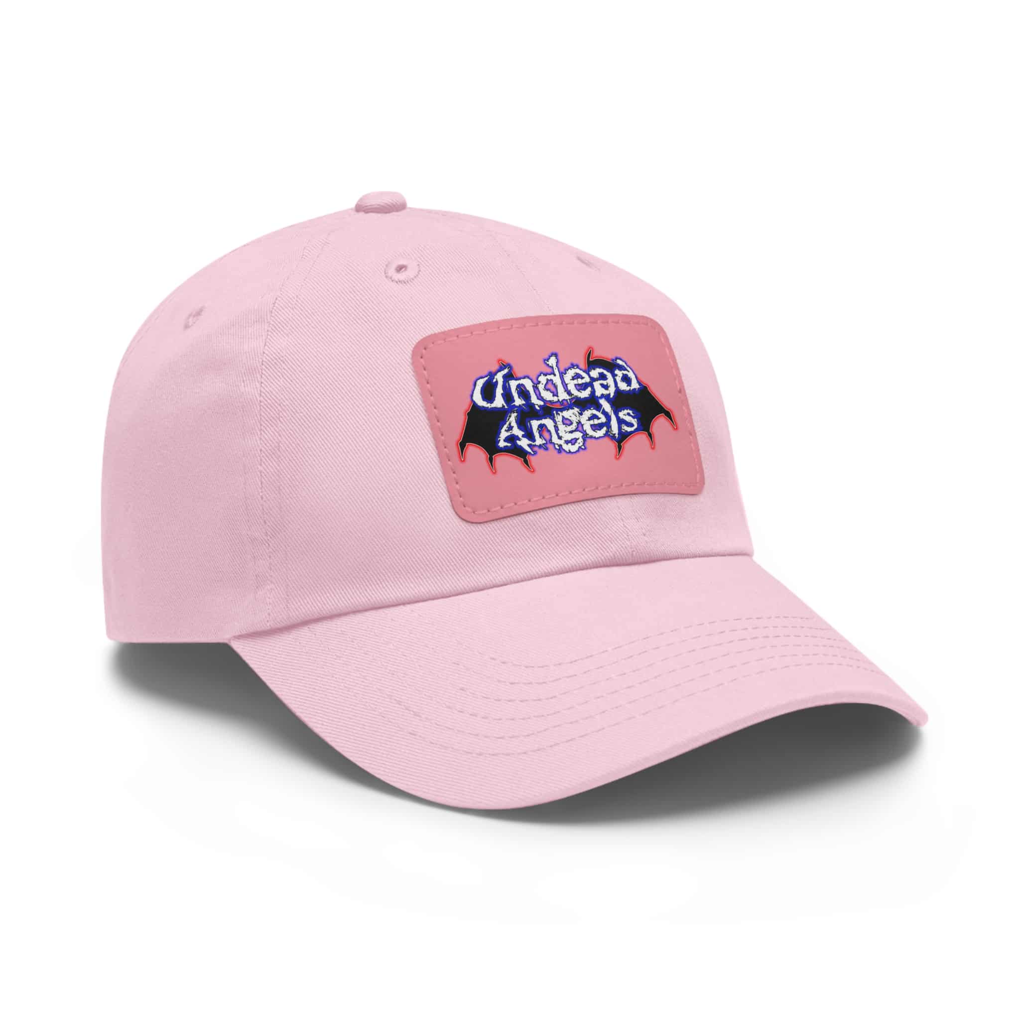 Undead Angels Logo Leather Patch Dad Hat - Casual Style for Music Lovers - Image 67