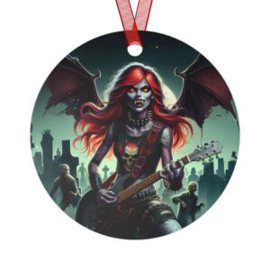 Monster Mosh Undead Angels Guitarist #MM-D-UA-C01 Metal Ornaments
