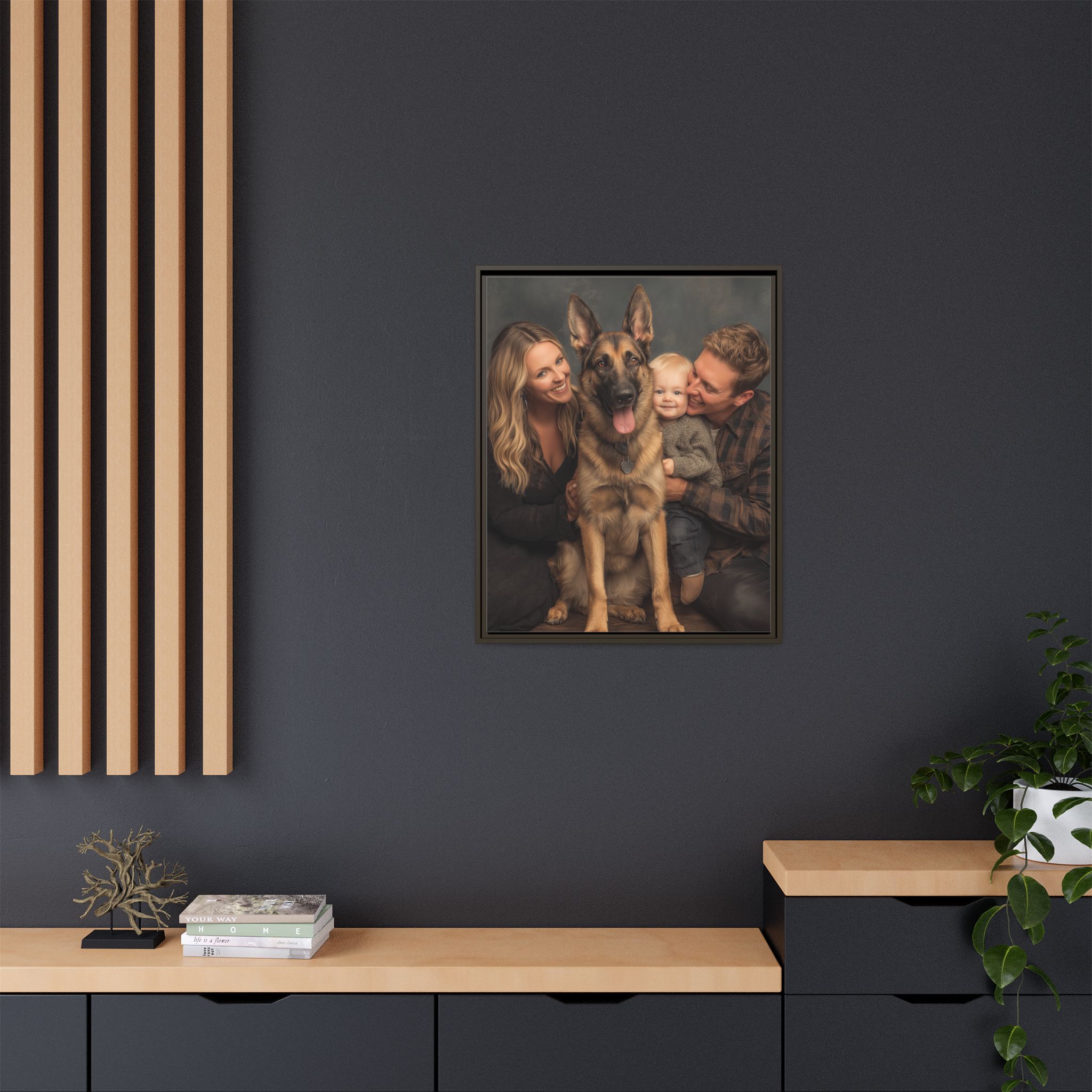 Personalized Framed Family Canvas Wall Art Vertical Multiple Sizes Available - Image 116