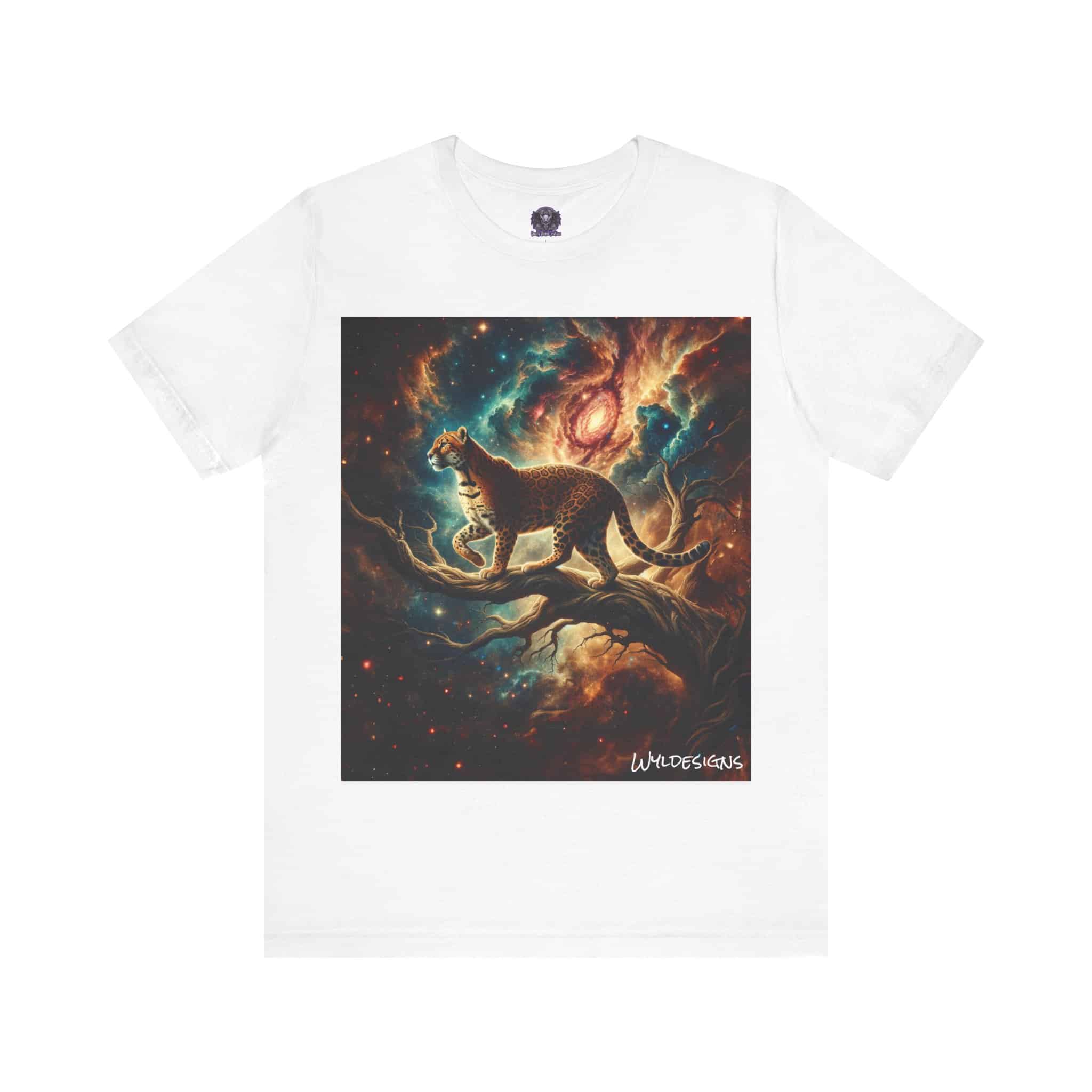 Cosmic Leopard WD-D011 By Wyldesigns Unisex Jersey Short Sleeve Tee