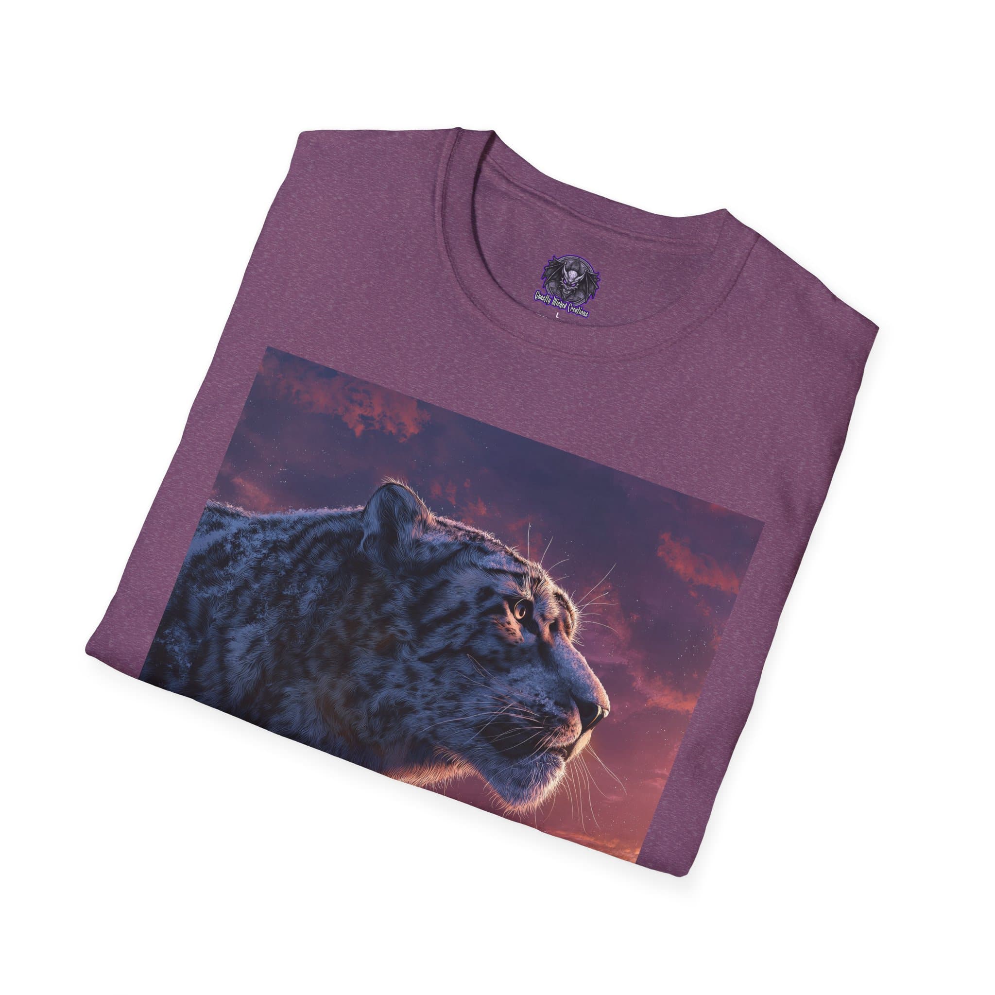 Snow Leopard IV Profile By Wyldesigns Unisex T-Shirt - Image 48