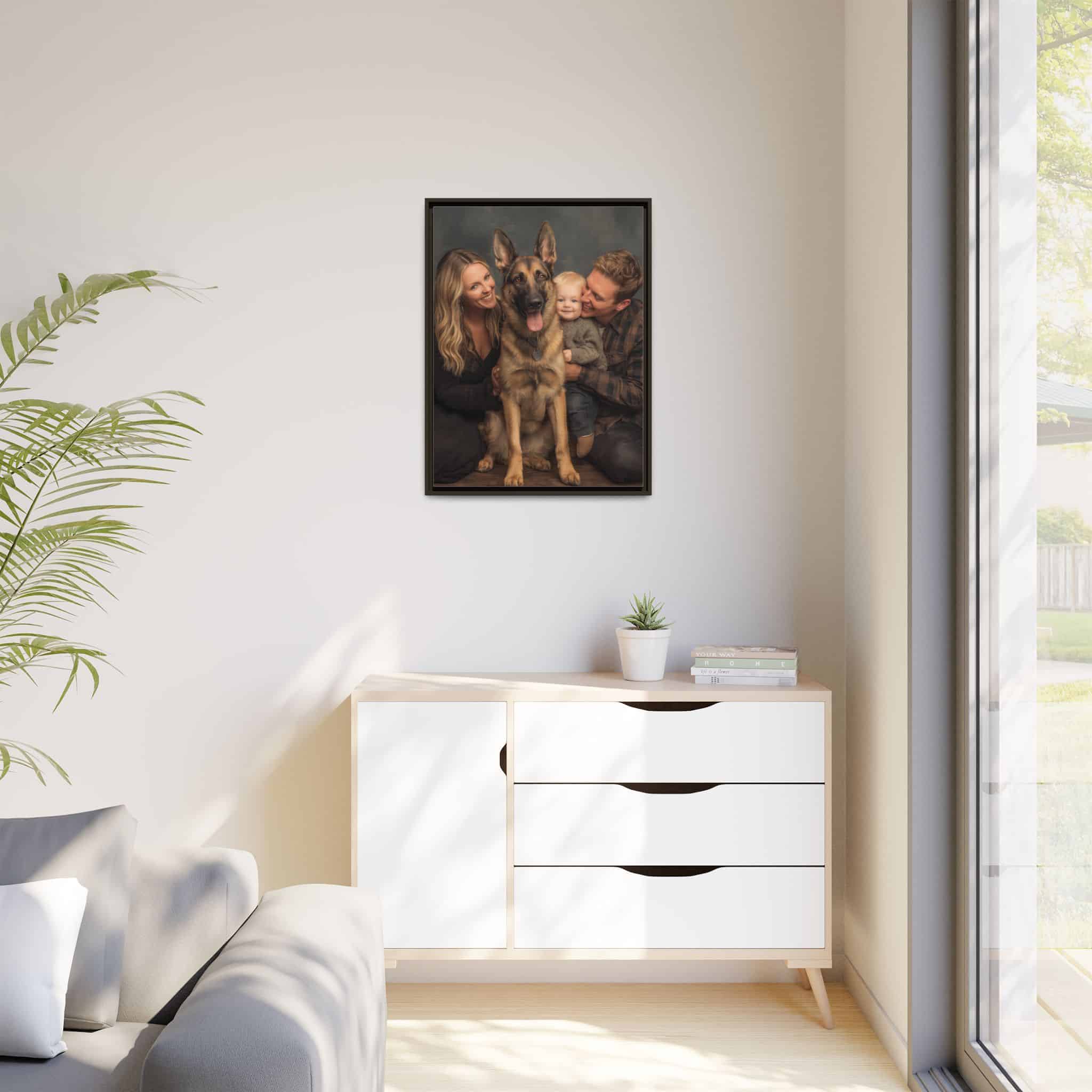 Personalized Framed Family Canvas Wall Art Vertical Multiple Sizes Available - Image 87