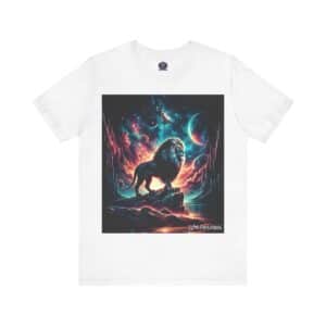 Cosmic Lion WD-D005 By Wyldesigns Unisex Jersey Short Sleeve Tee
