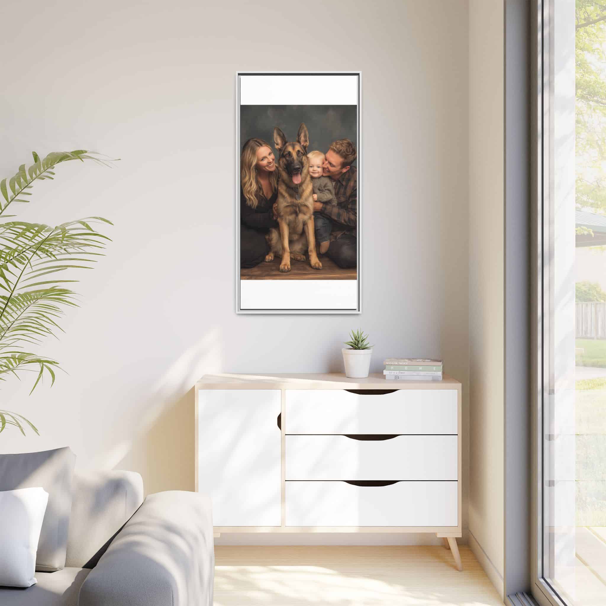 Personalized Framed Family Canvas Wall Art Vertical Multiple Sizes Available - Image 215