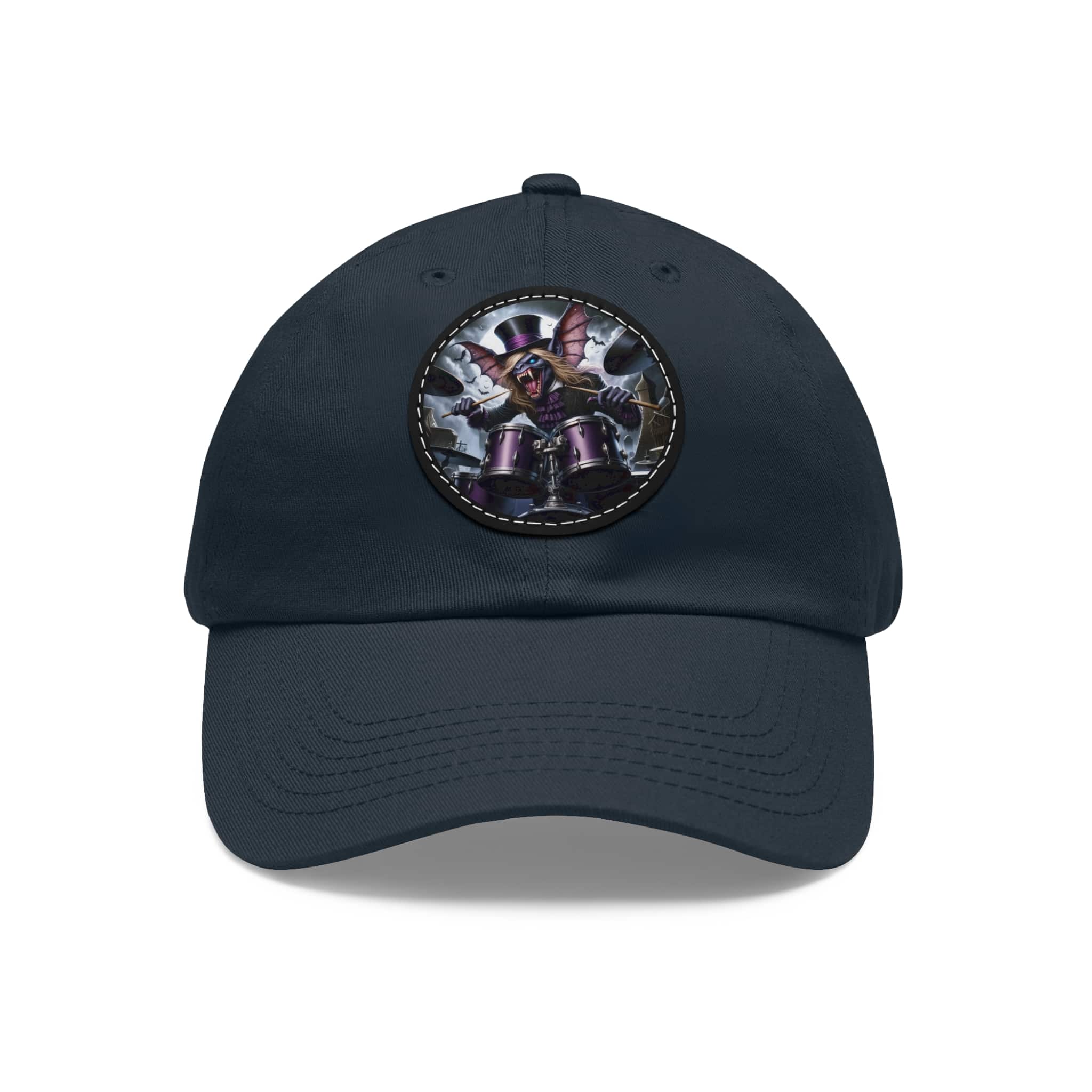 Vlad The Enforcer Bat Drummer #VTE001 Artistic Round Leather Patch Dad Hat - Stylish Casual Cap - Image 71