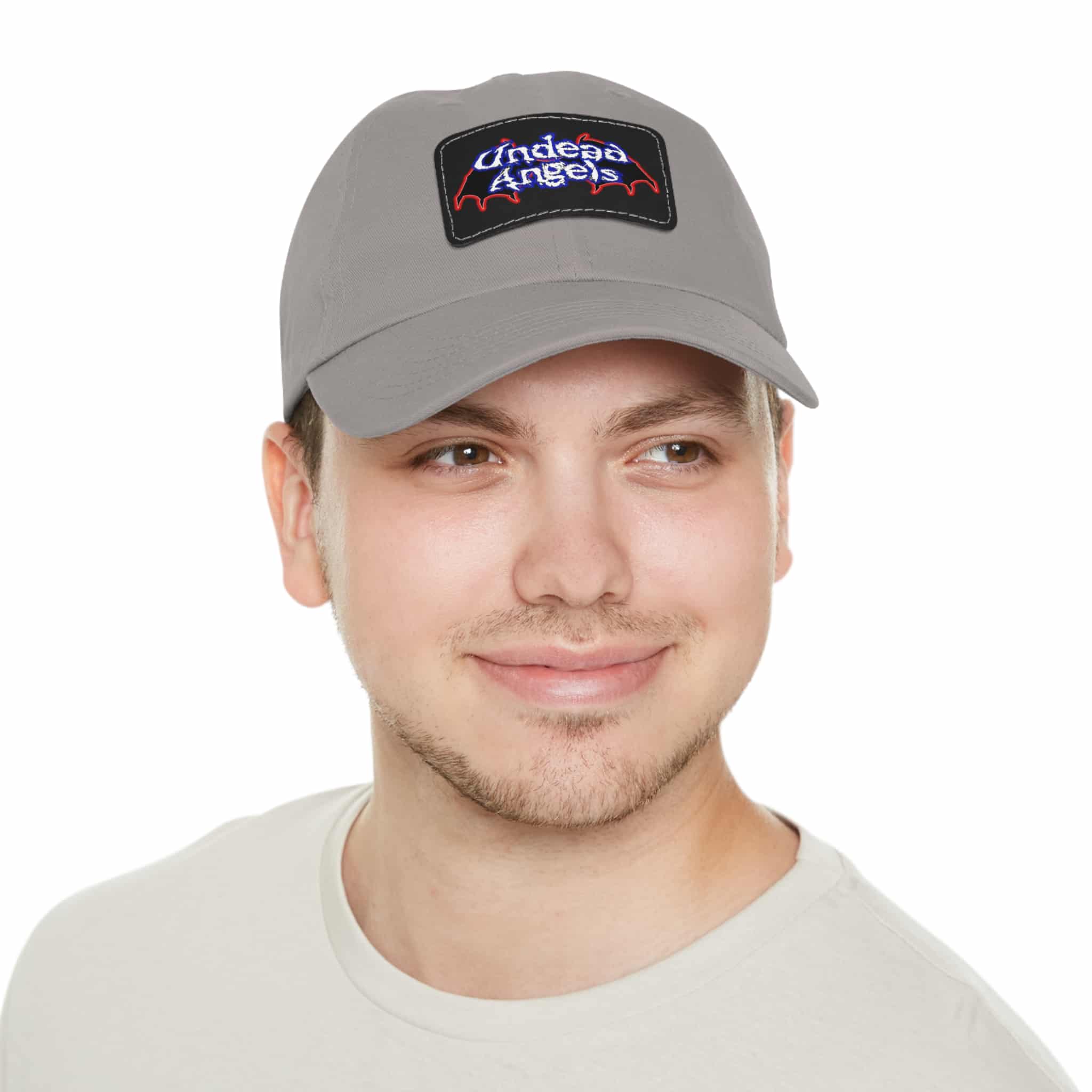 Undead Angels Logo Leather Patch Dad Hat - Casual Style for Music Lovers - Image 35