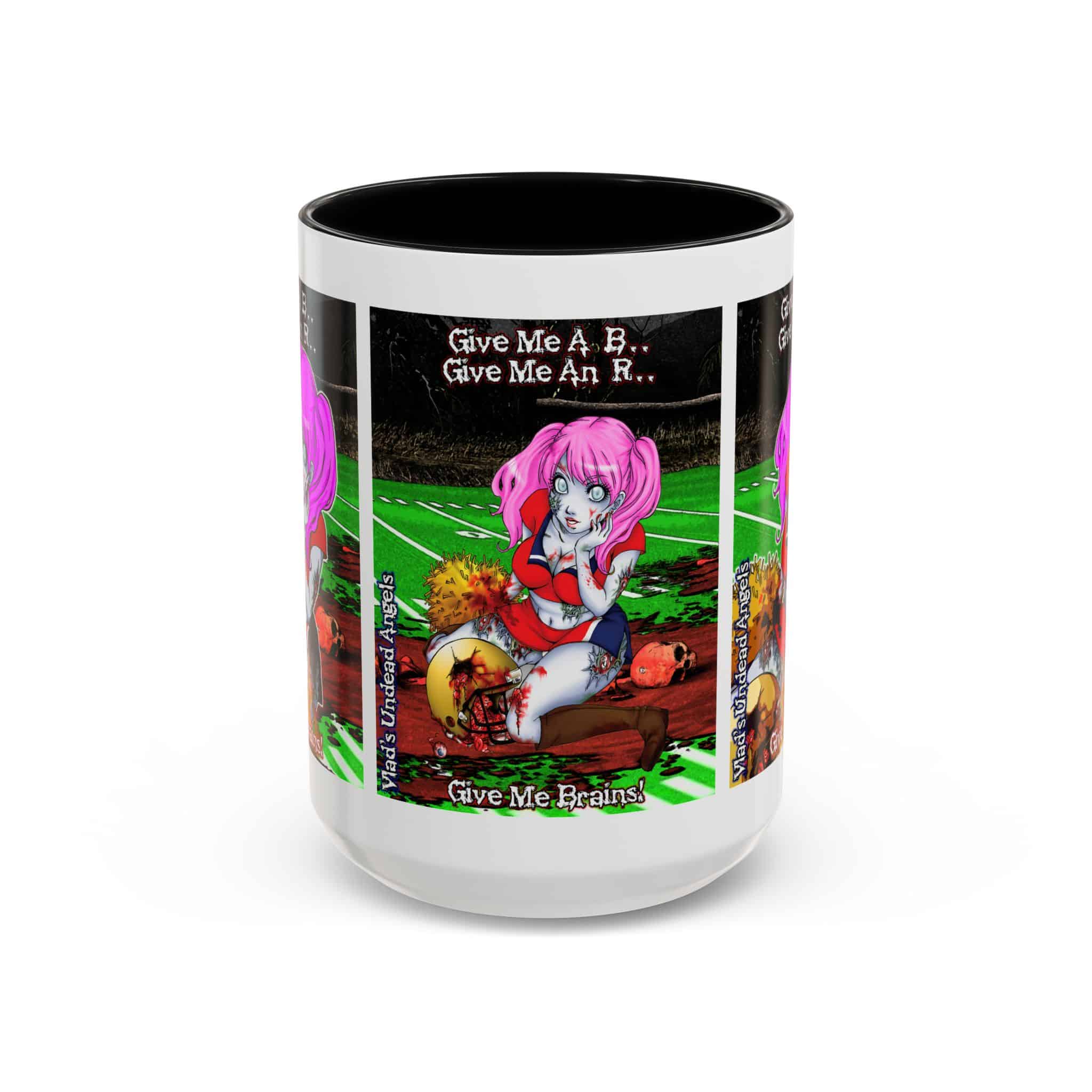 Buffy Undead Angel Zombie Cheerleader C1 PH – Classic Art w/Text Accent Coffee Mug (11, 15oz) - Image 21
