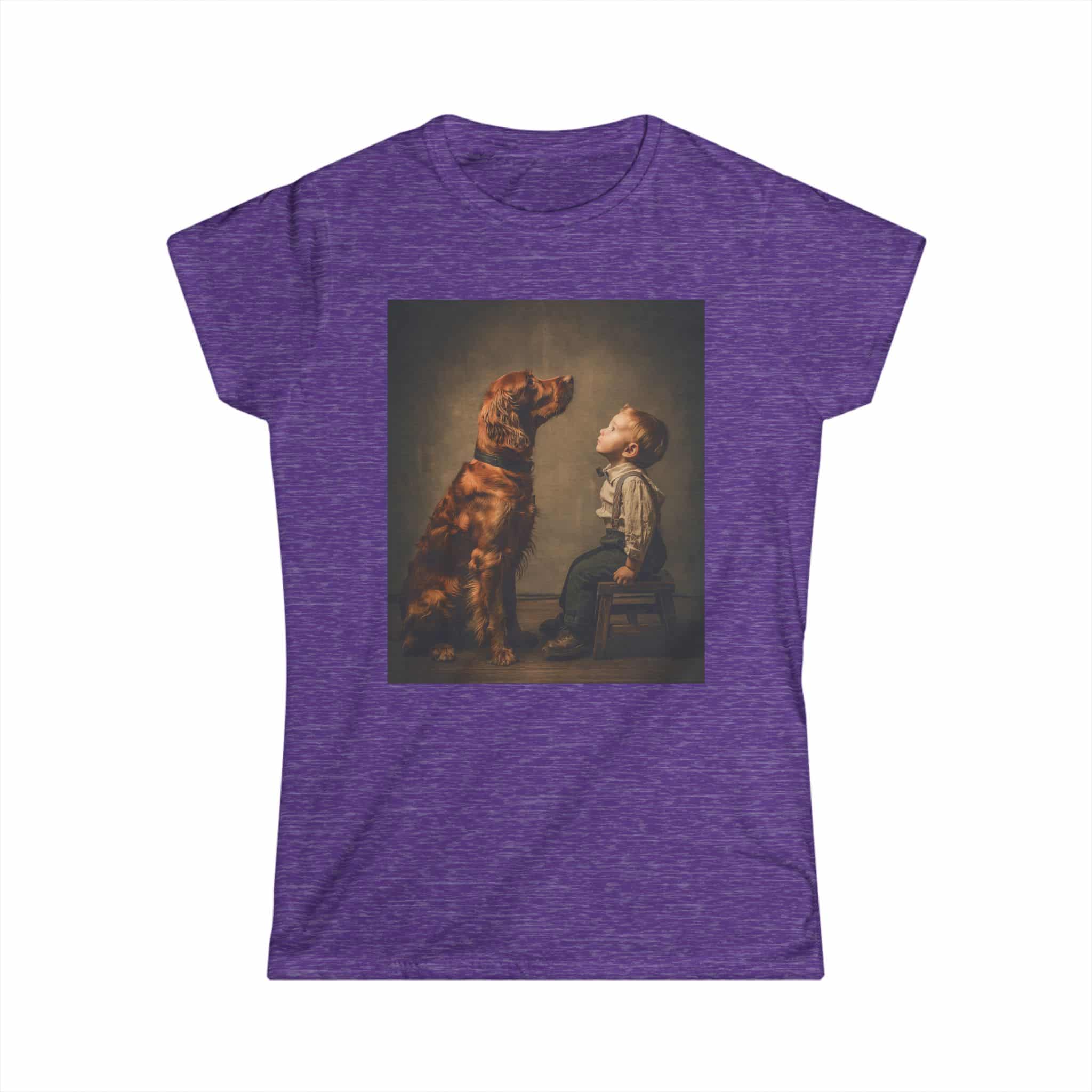 T‑Shirt — Vintage Portrait of Boy and Dog Graphic Tee - Image 34