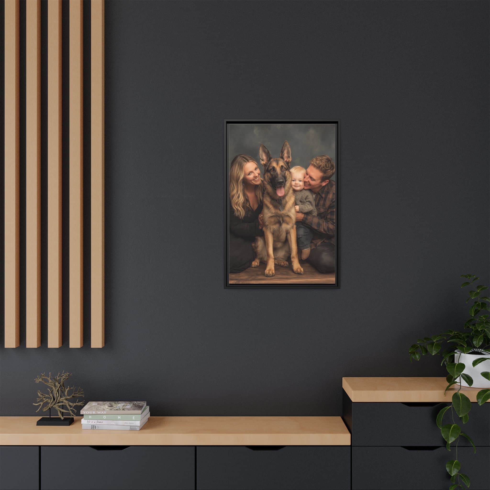 Personalized Framed Family Canvas Wall Art Vertical Multiple Sizes Available - Image 24