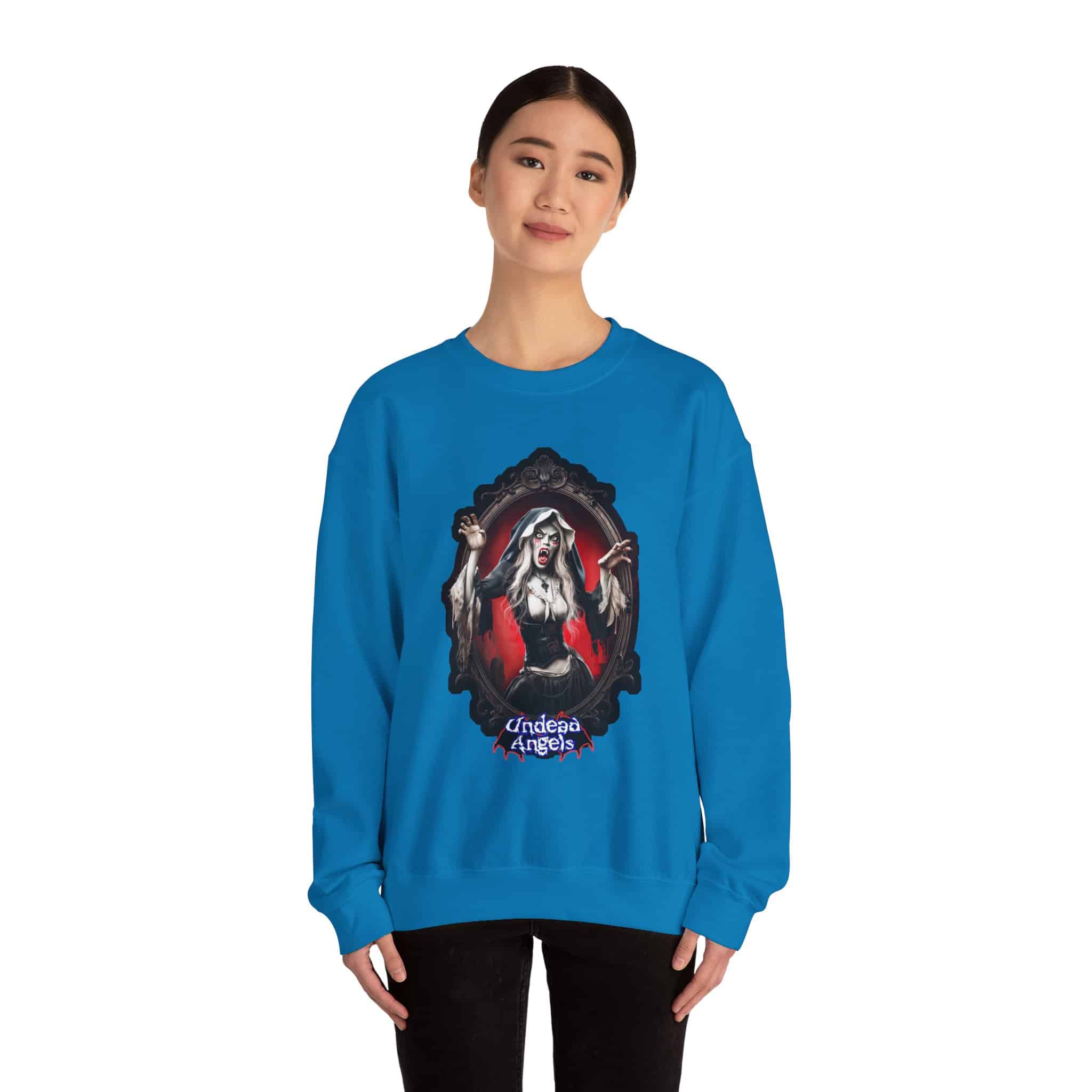 Undead Angels Vampire Pilgrim Chastity Unisex Heavy Blend™ Crewneck Sweatshirt - Image 20