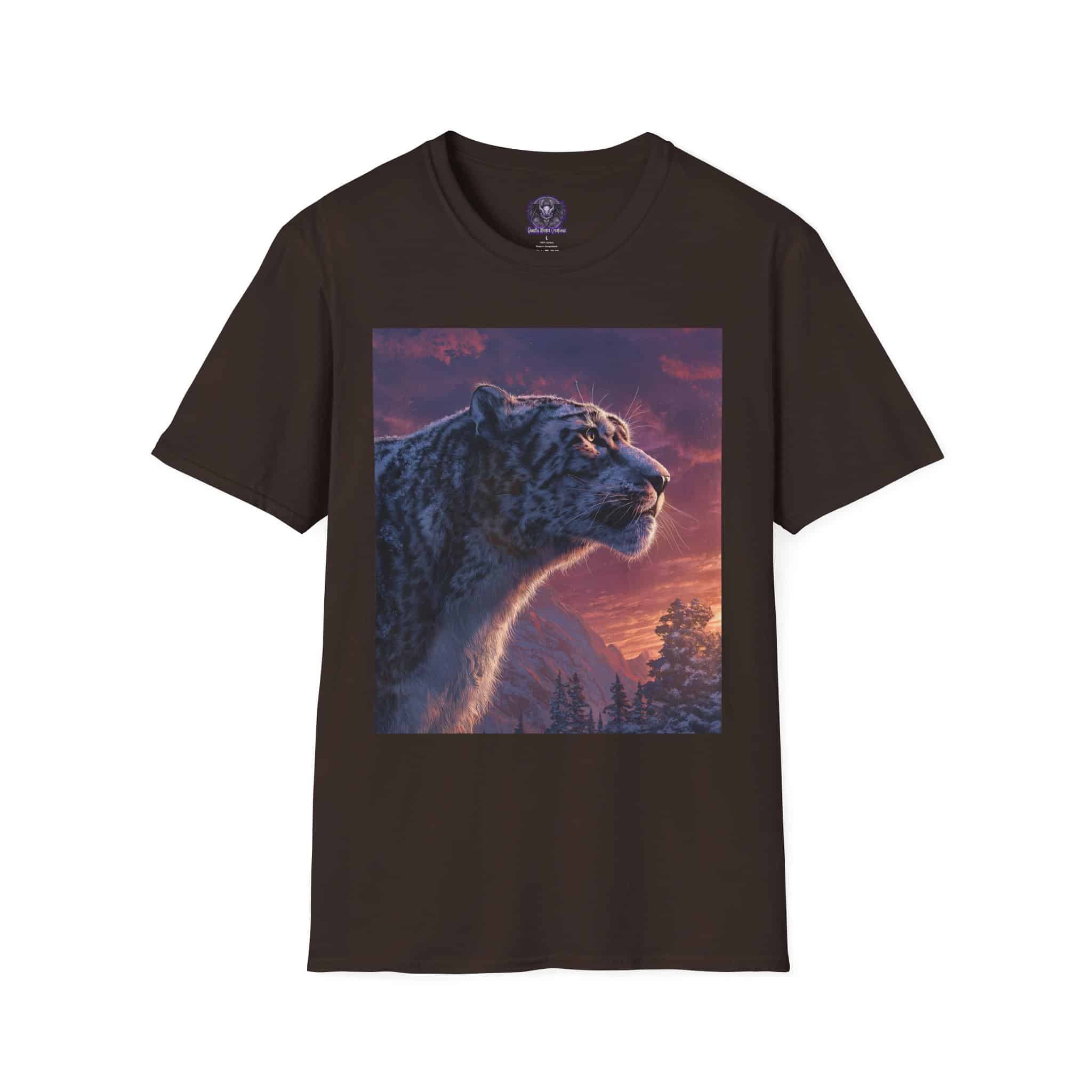 Snow Leopard IV Profile By Wyldesigns Unisex T-Shirt - Image 17