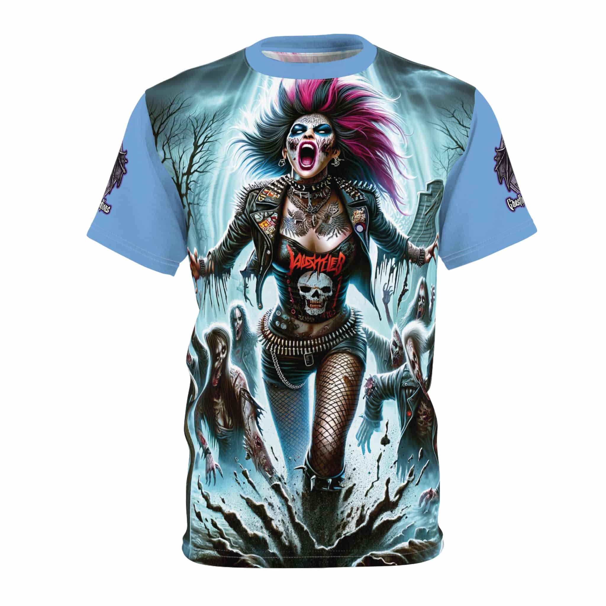 Zombies Emerge #DZ-004 Unisex Cut & Sew Tee (AOP)