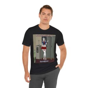 Rachel Undead Angel Zombie School Girl - Classic Art w/Text F1 Unisex Jersey Short Sleeve Tee