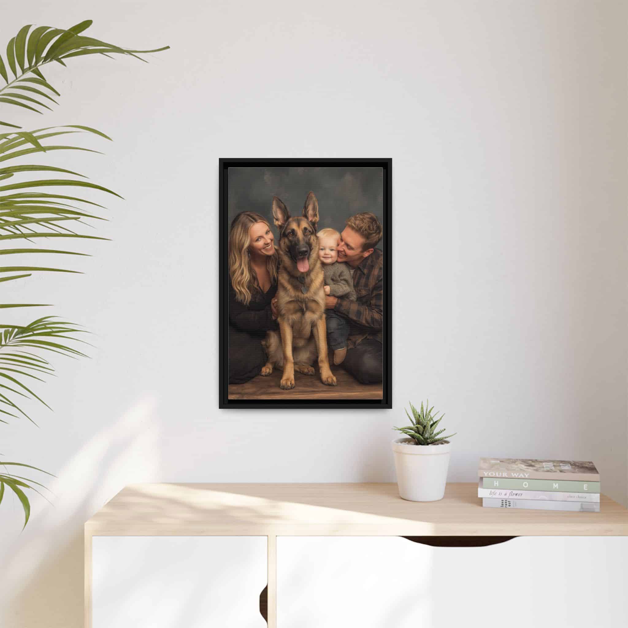 Personalized Framed Family Canvas Wall Art Vertical Multiple Sizes Available - Image 159